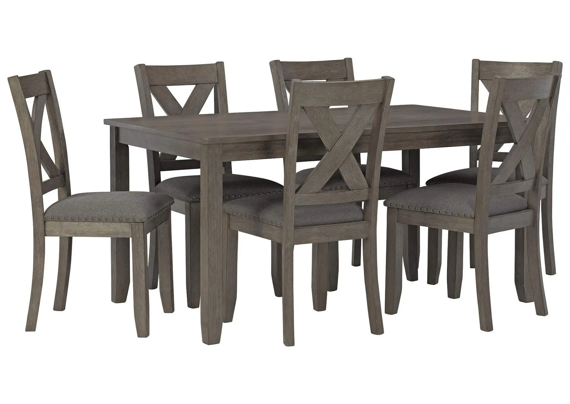 Caitbrook Dining Table and Chairs (Set of 7)