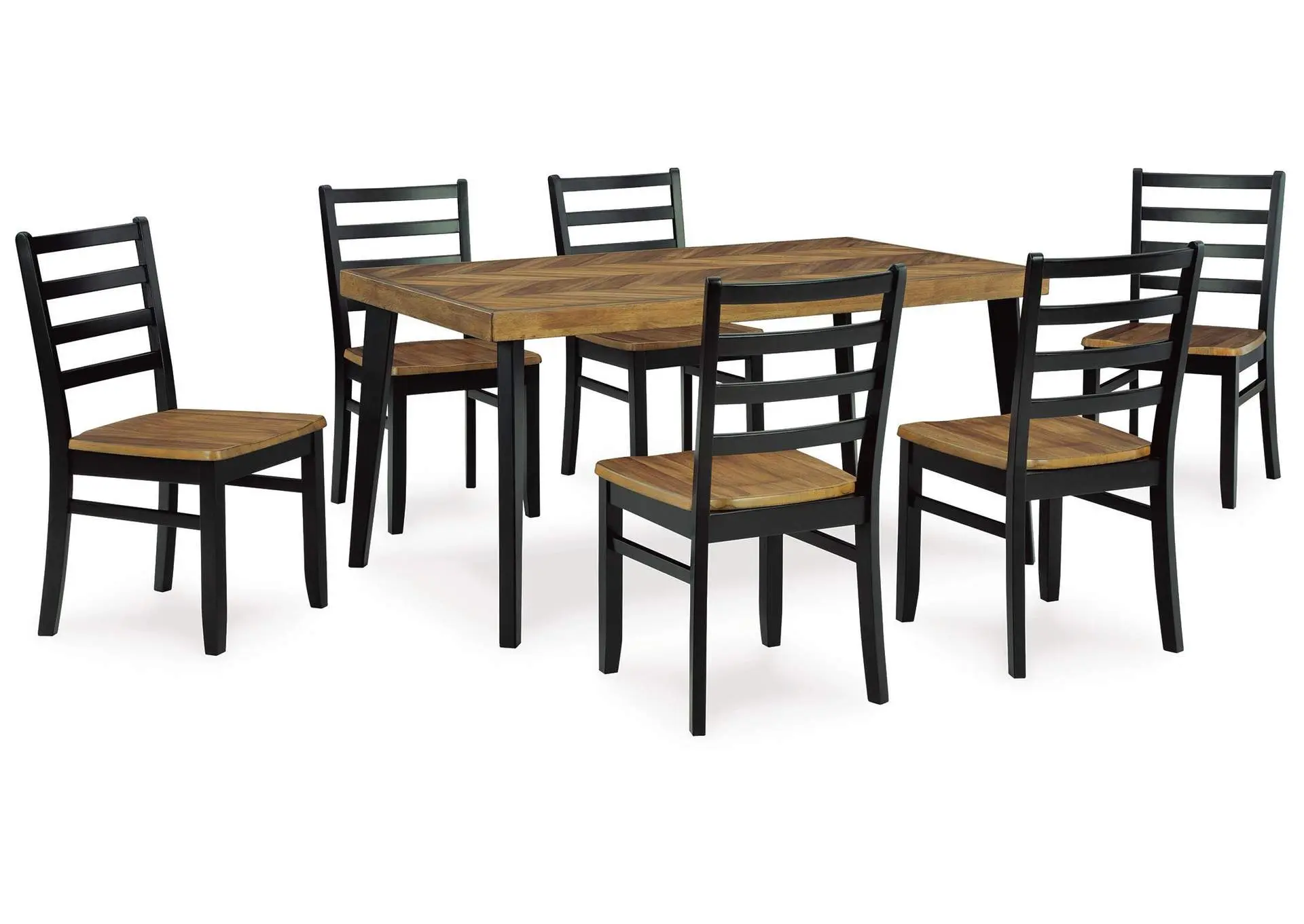 Blondon Dining Table and 6 Chairs (Set of 7)