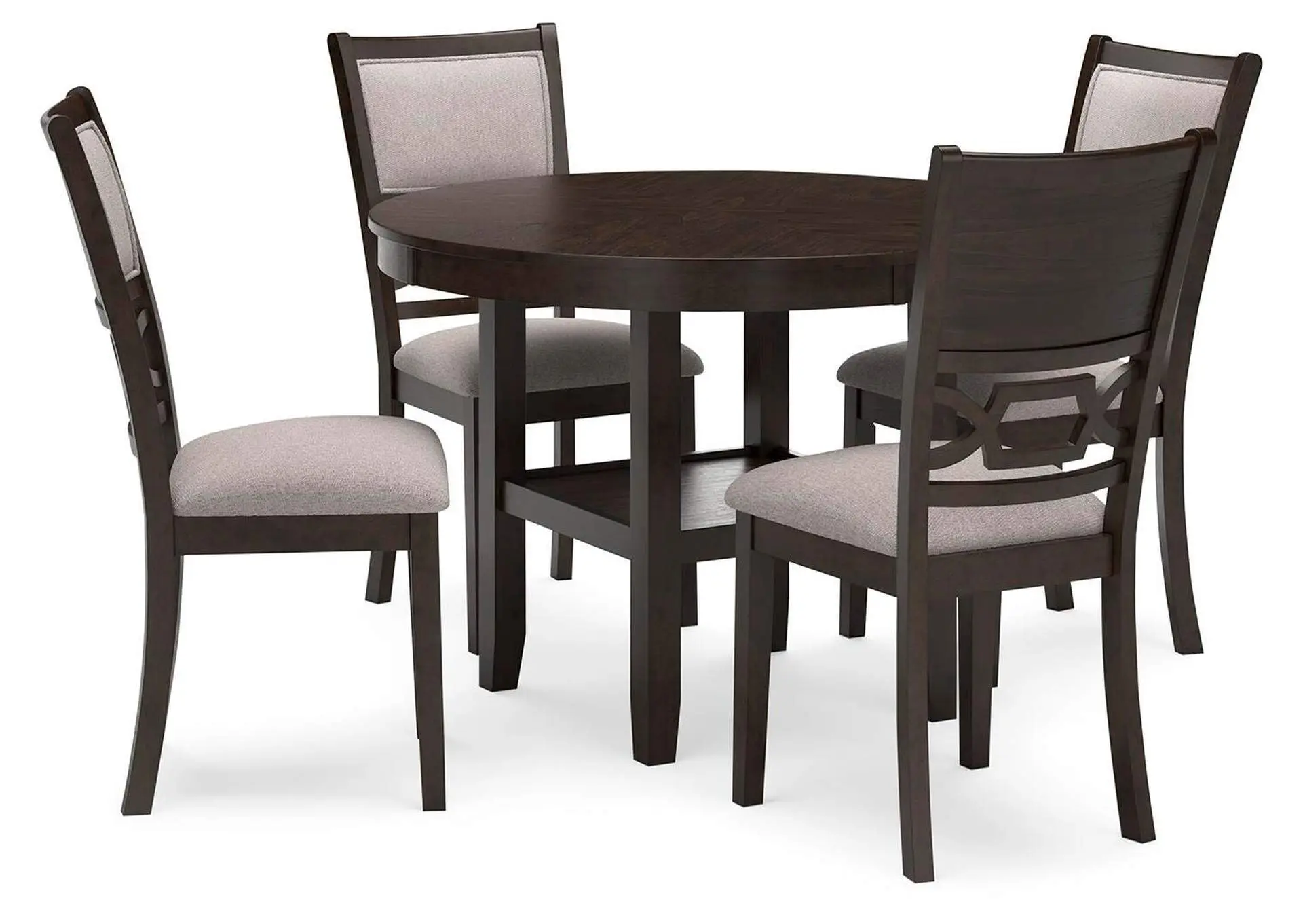 Langwest Dining Table and 4 Chairs (Set of 5)