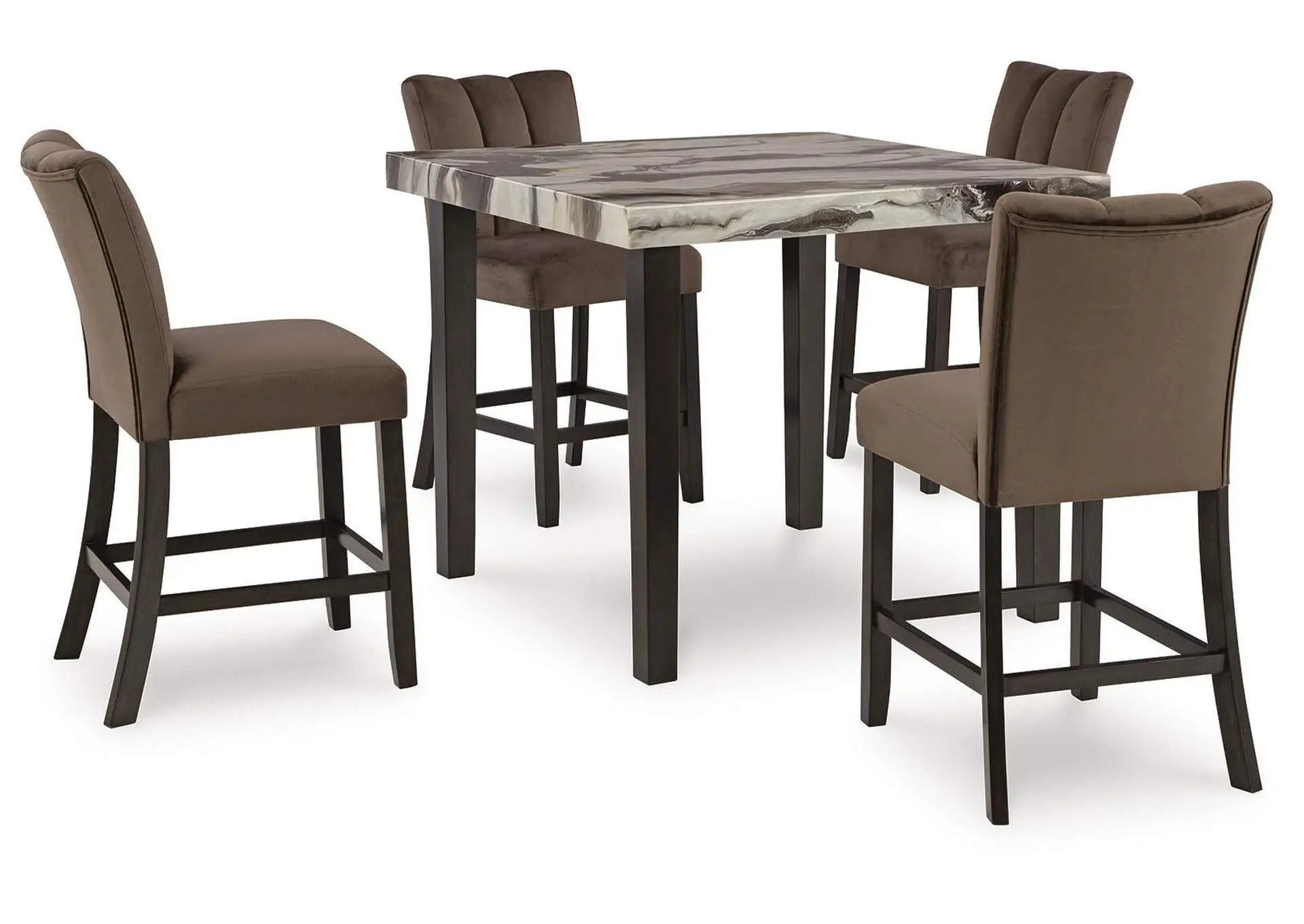 Jazmore Counter Height Dining Table and 4 Barstools
