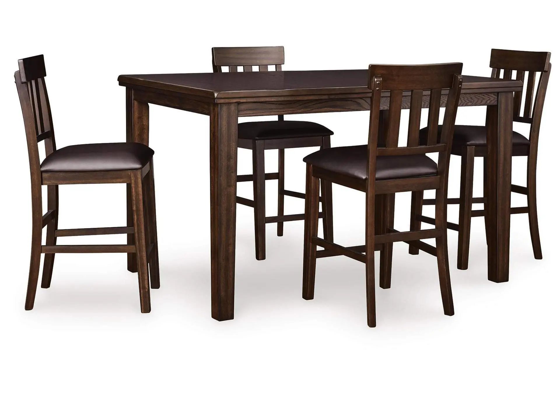 Haddigan Counter Height Dining Table and 4 Barstools