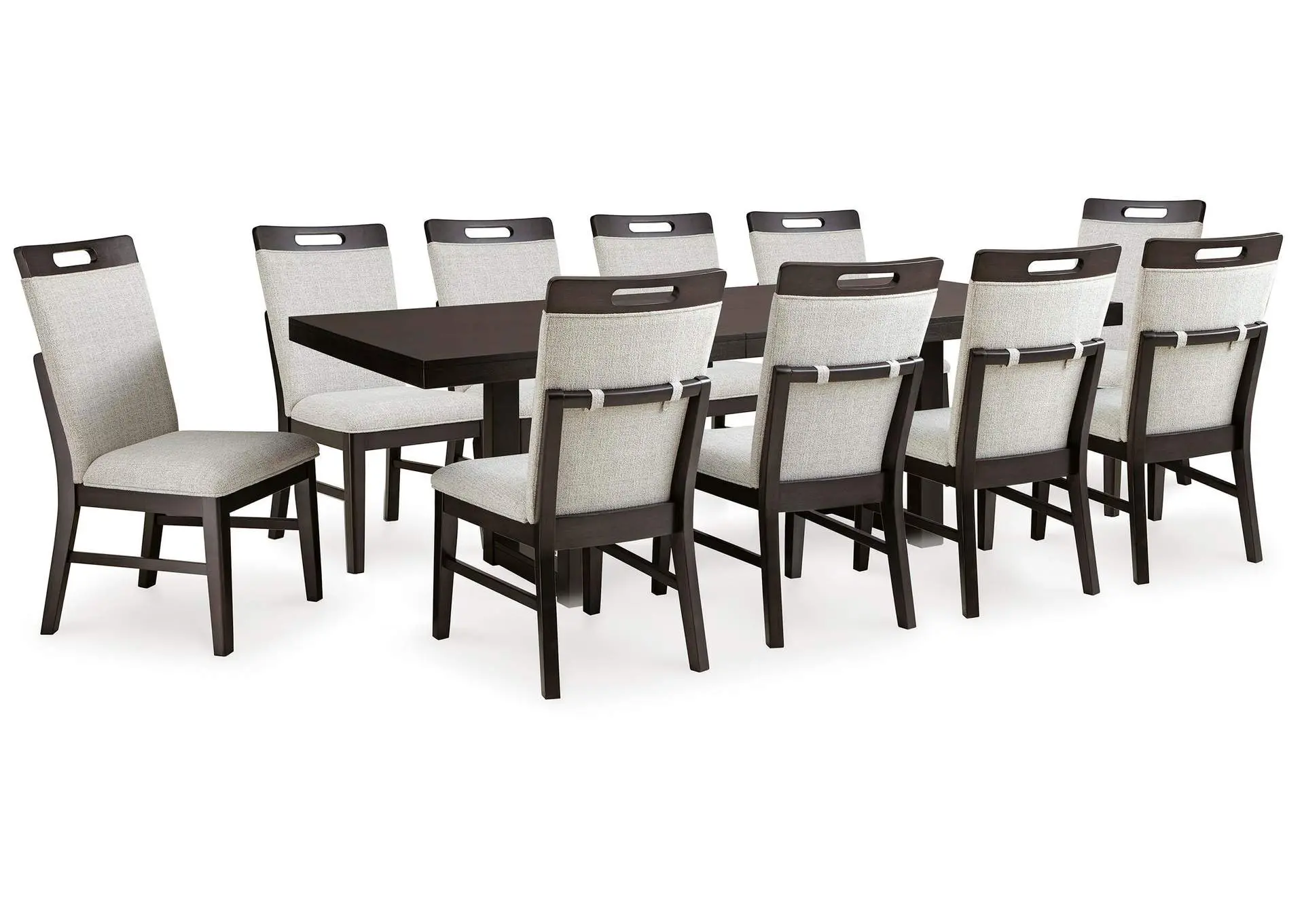 Neymorton Extendable Dining Table and 10 Chairs