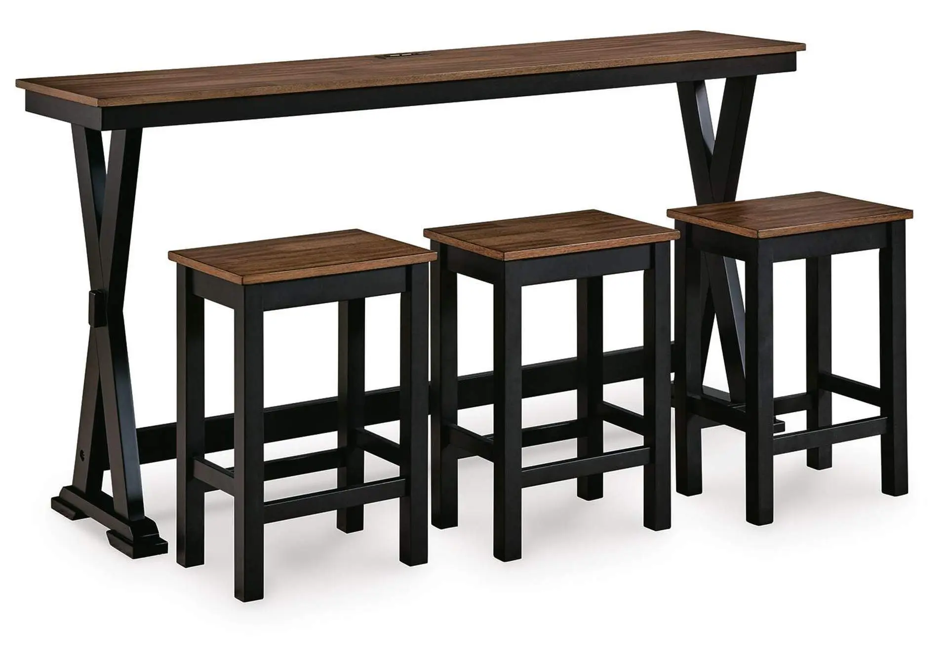 Wildenauer Counter Height Dining Table and 3 Barstools Set