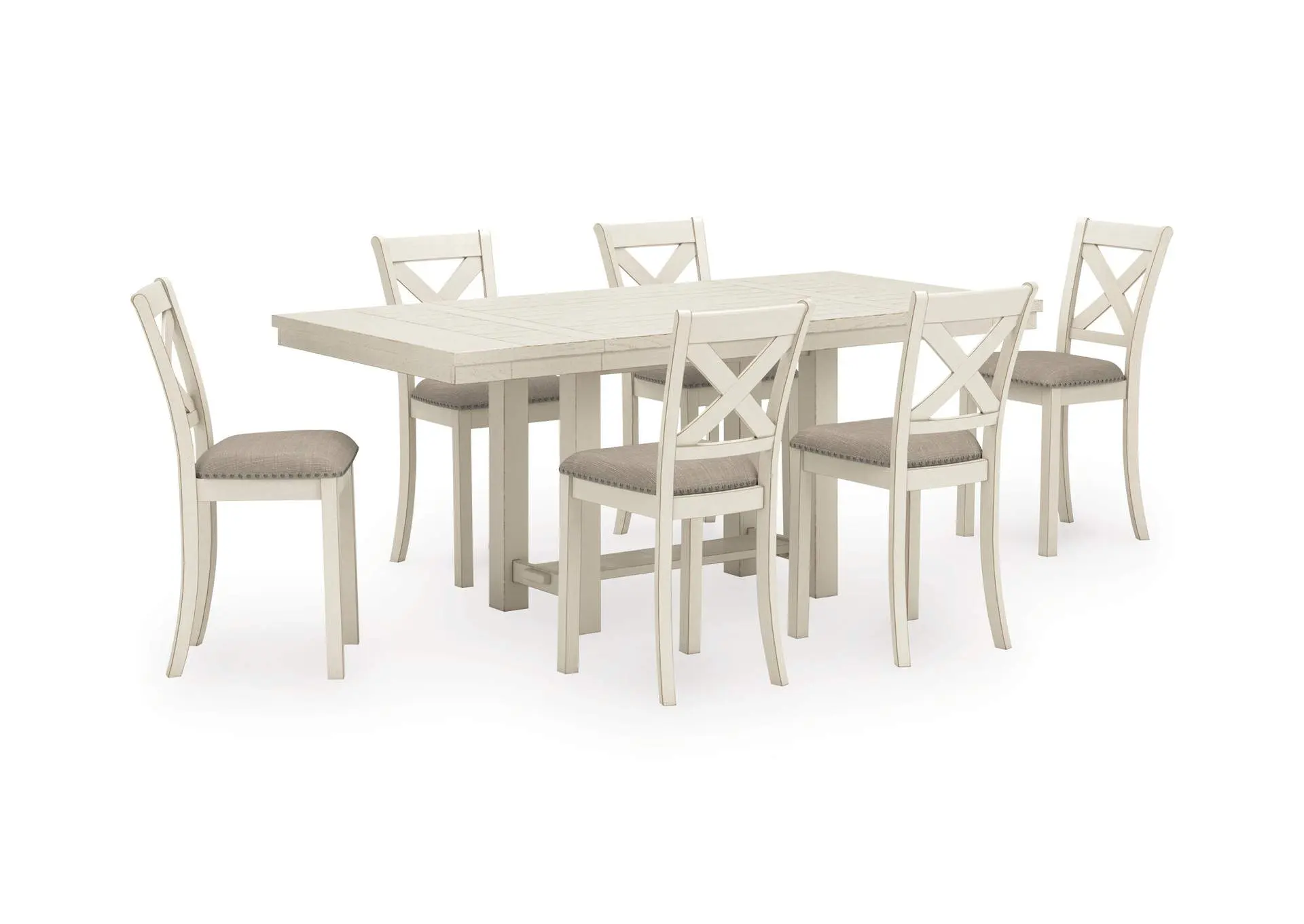 Robbinsdale Counter Height Extendable Dining Table and 6 Barstools