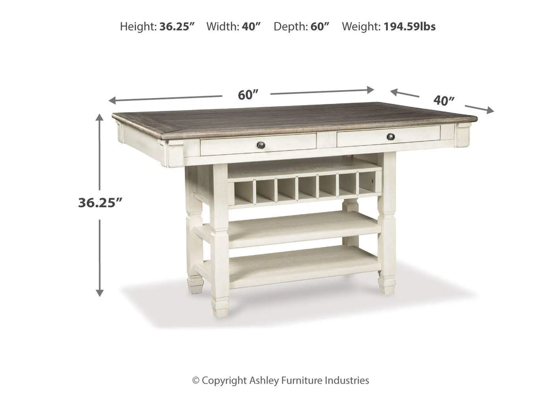 Bolanburg Counter Height Dining Table — view 13