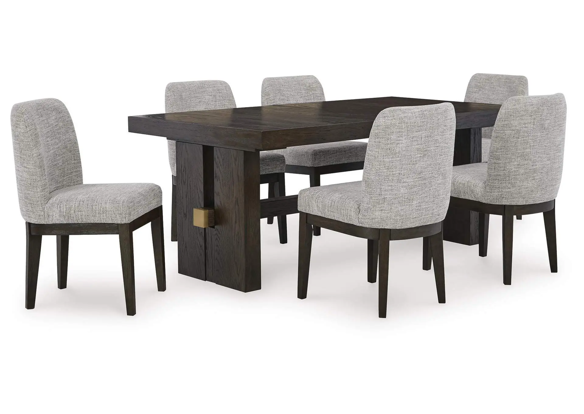 Burkhaus Rectangular Extendable Dining Table and 6 Chairs