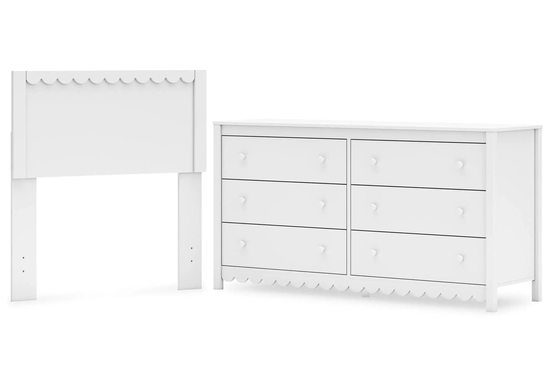 Hallityn Twin Panel Headboard and Dresser