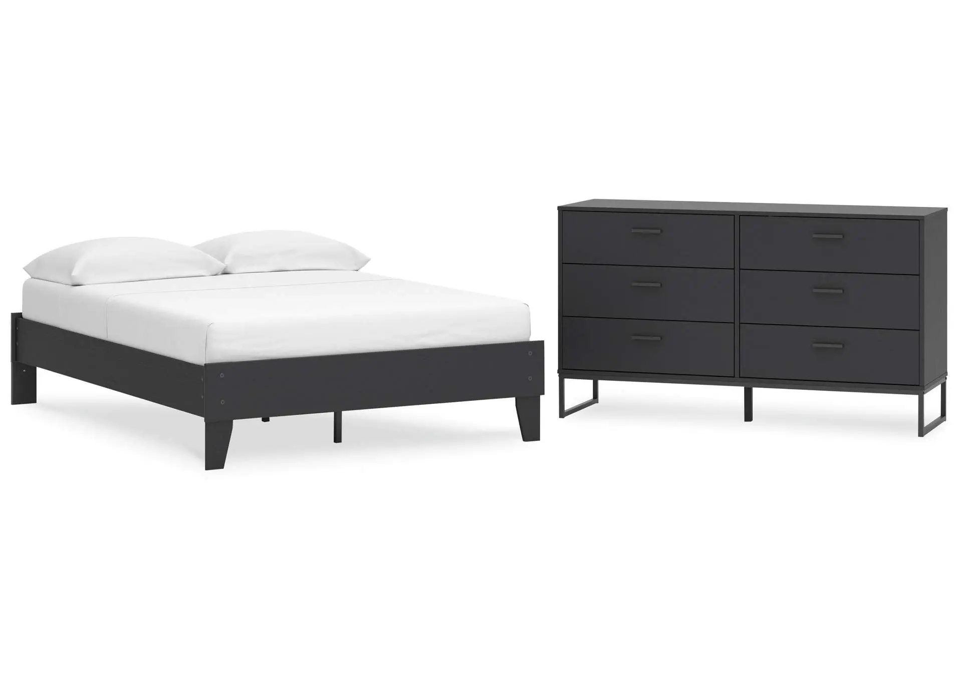 Socalle Full Platform Bed with Dresser
