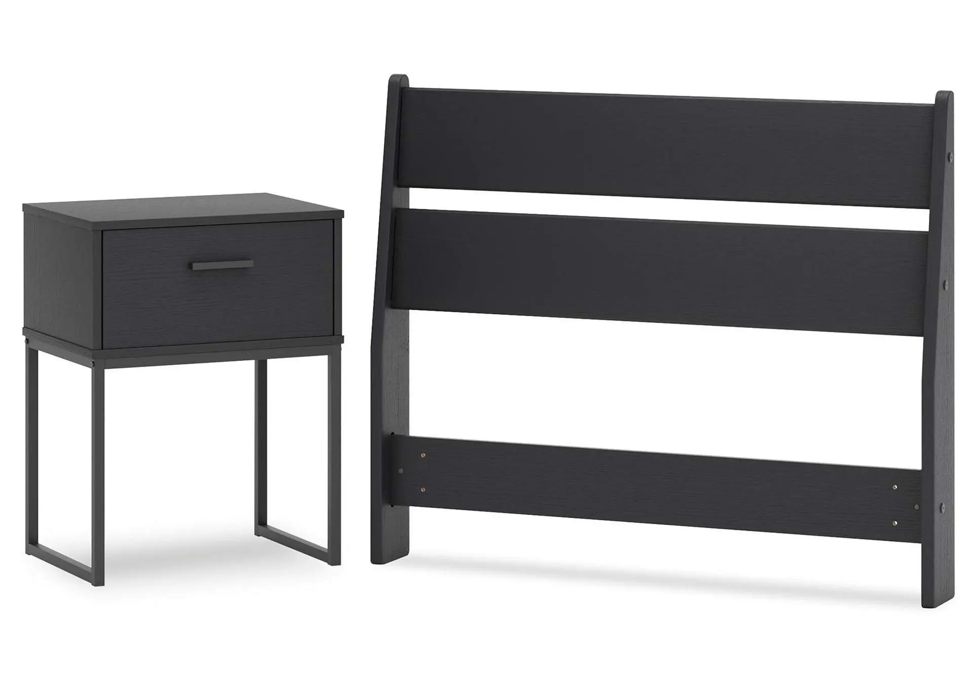 Socalle Twin Panel Headboard with Nightstand