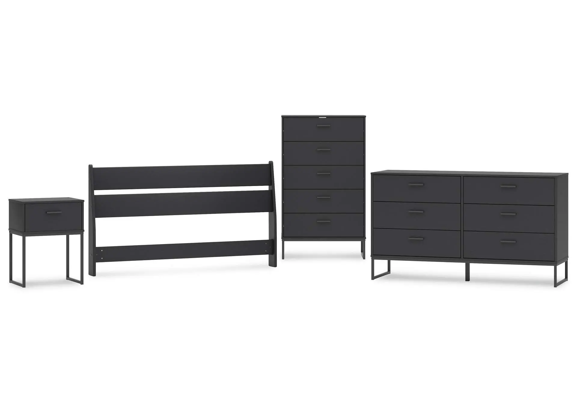 Socalle Queen Panel Headboard with Dresser, Chest and Nightstand