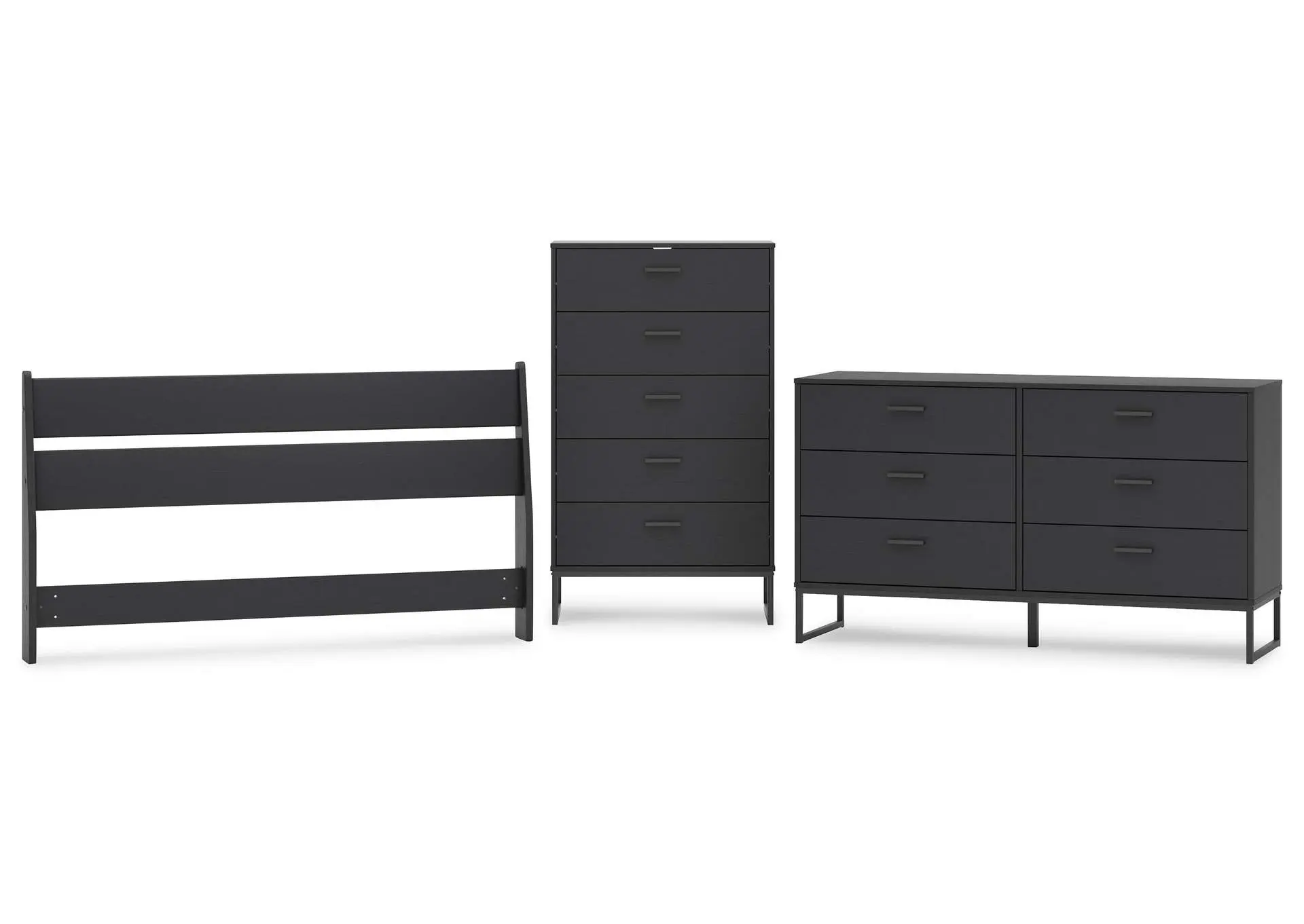 Socalle Queen Panel Headboard with Dresser and Chest