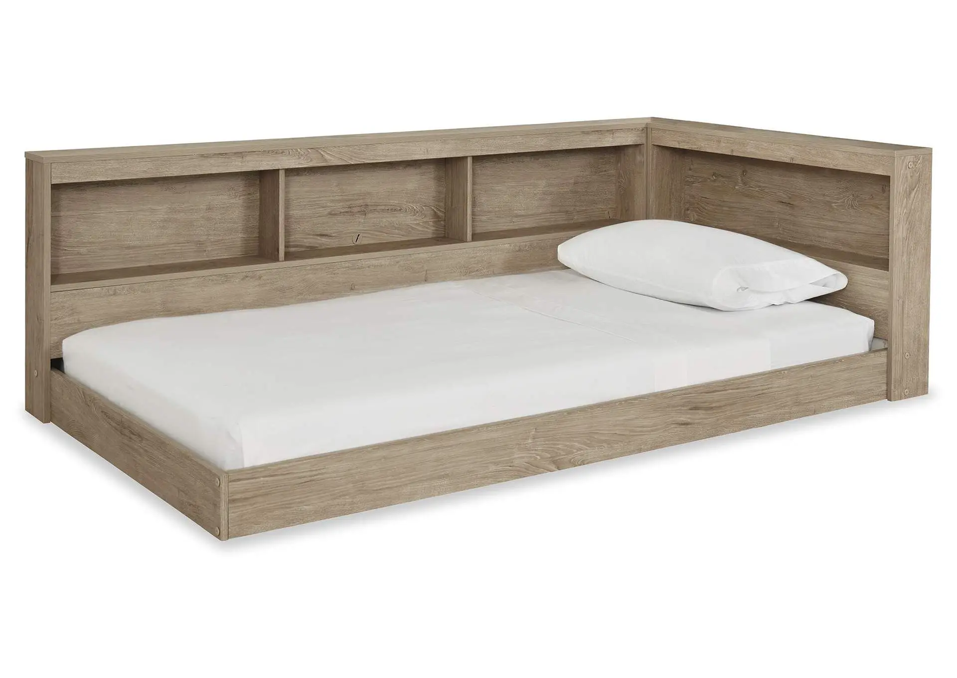 Oliah Twin Bookcase Storage Bed