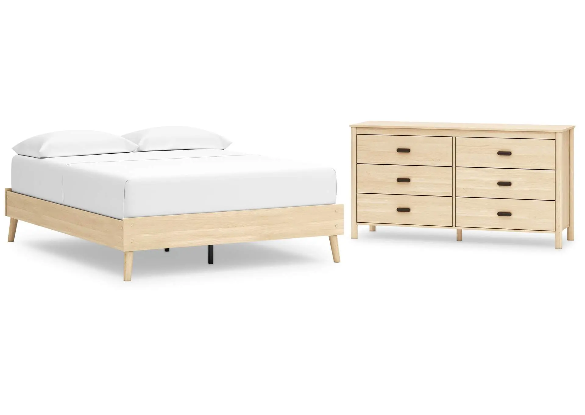 Cabinella Queen Platform Bed with Dresser