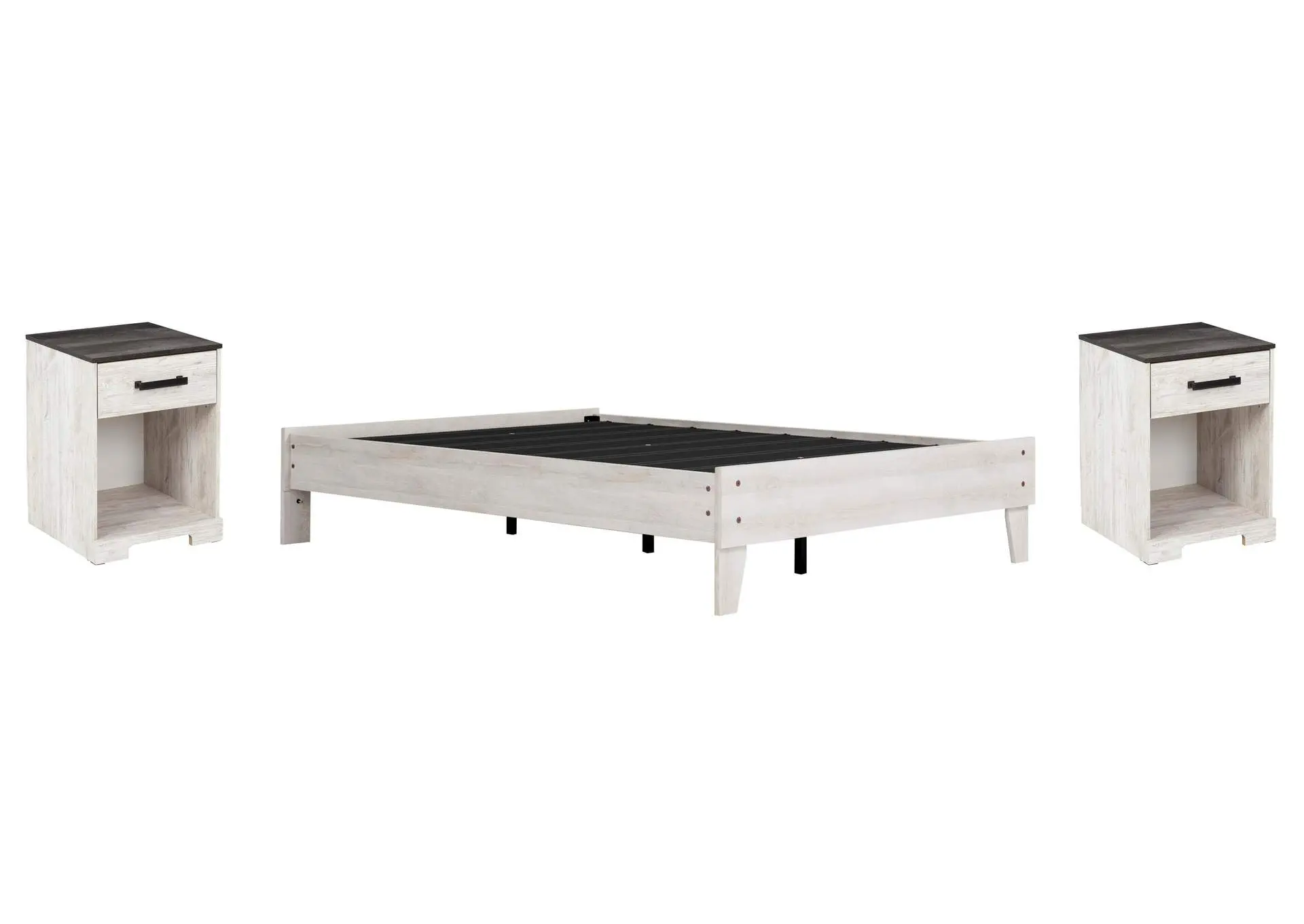 Shawburn Full Platform Bed with 2 Nightstands