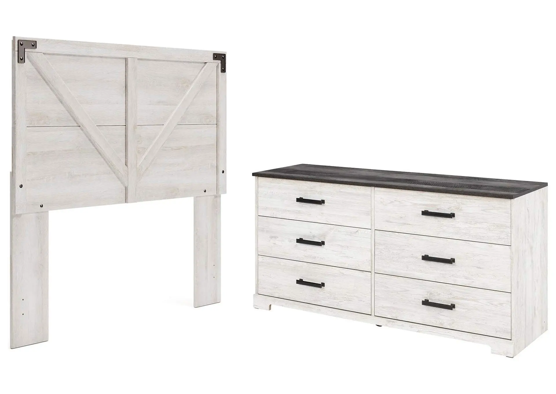 Shawburn Full Panel Headboard Bed with Dresser