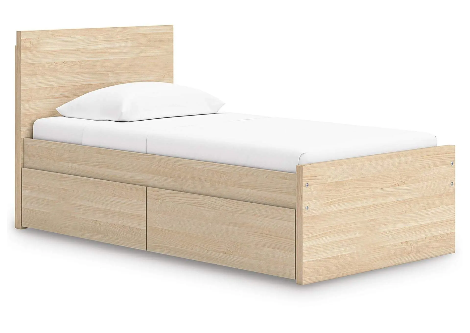 Onita Twin Panel Platform Bed with 1 Side Storage