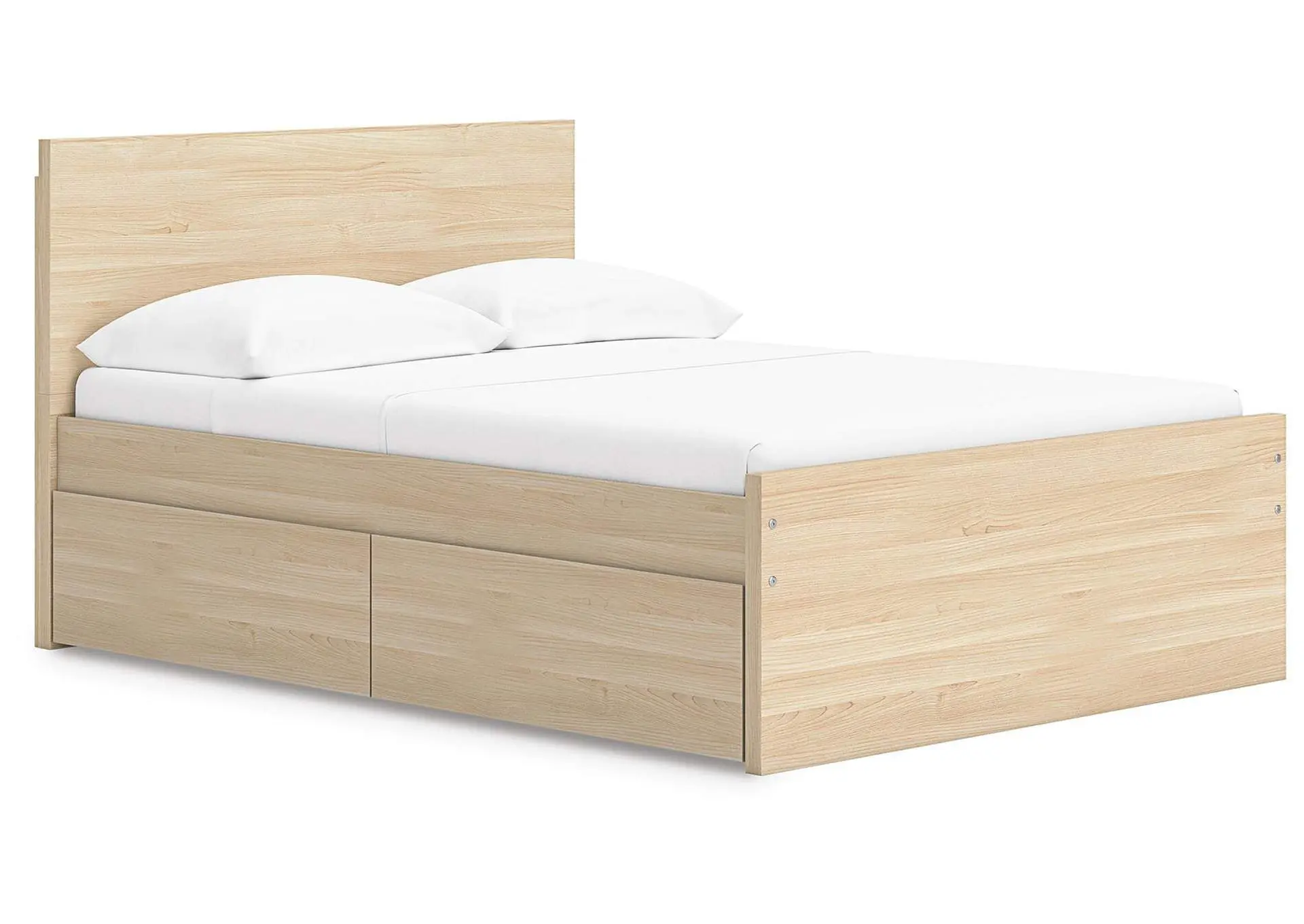 Onita Full Panel Platform Bed with 1 Side Storage