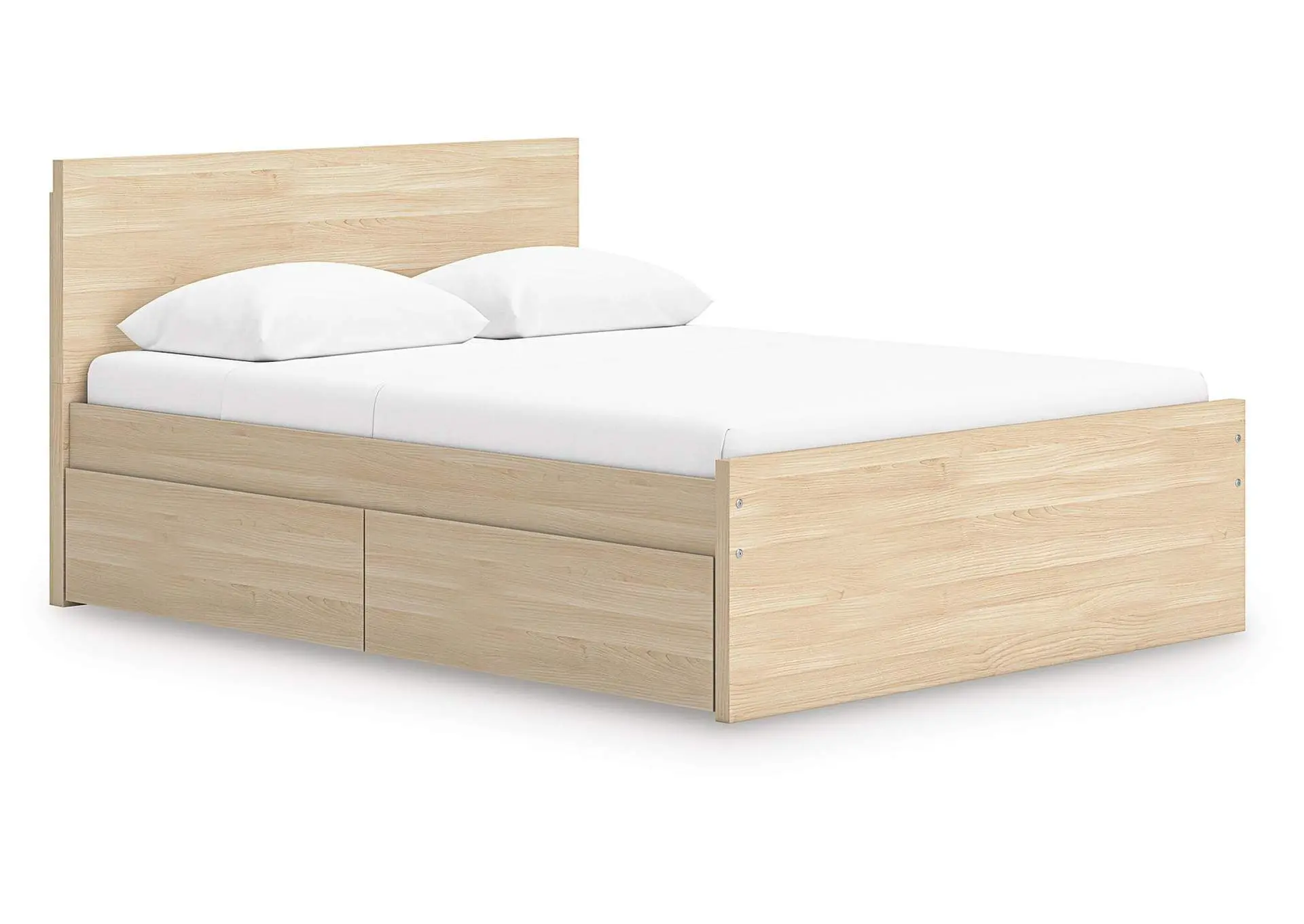 Onita Full Panel Platform Bed with 2 Side Storage