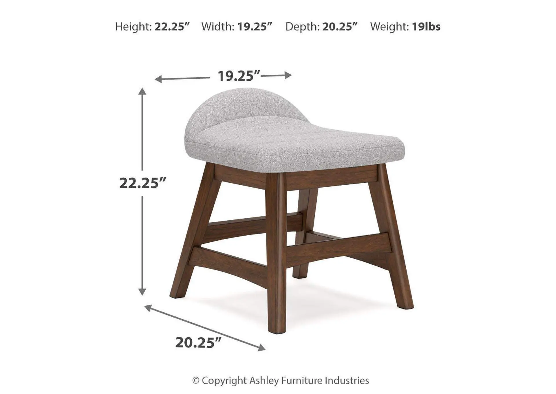 Lyncott Home Office Desk with Chair — view 19