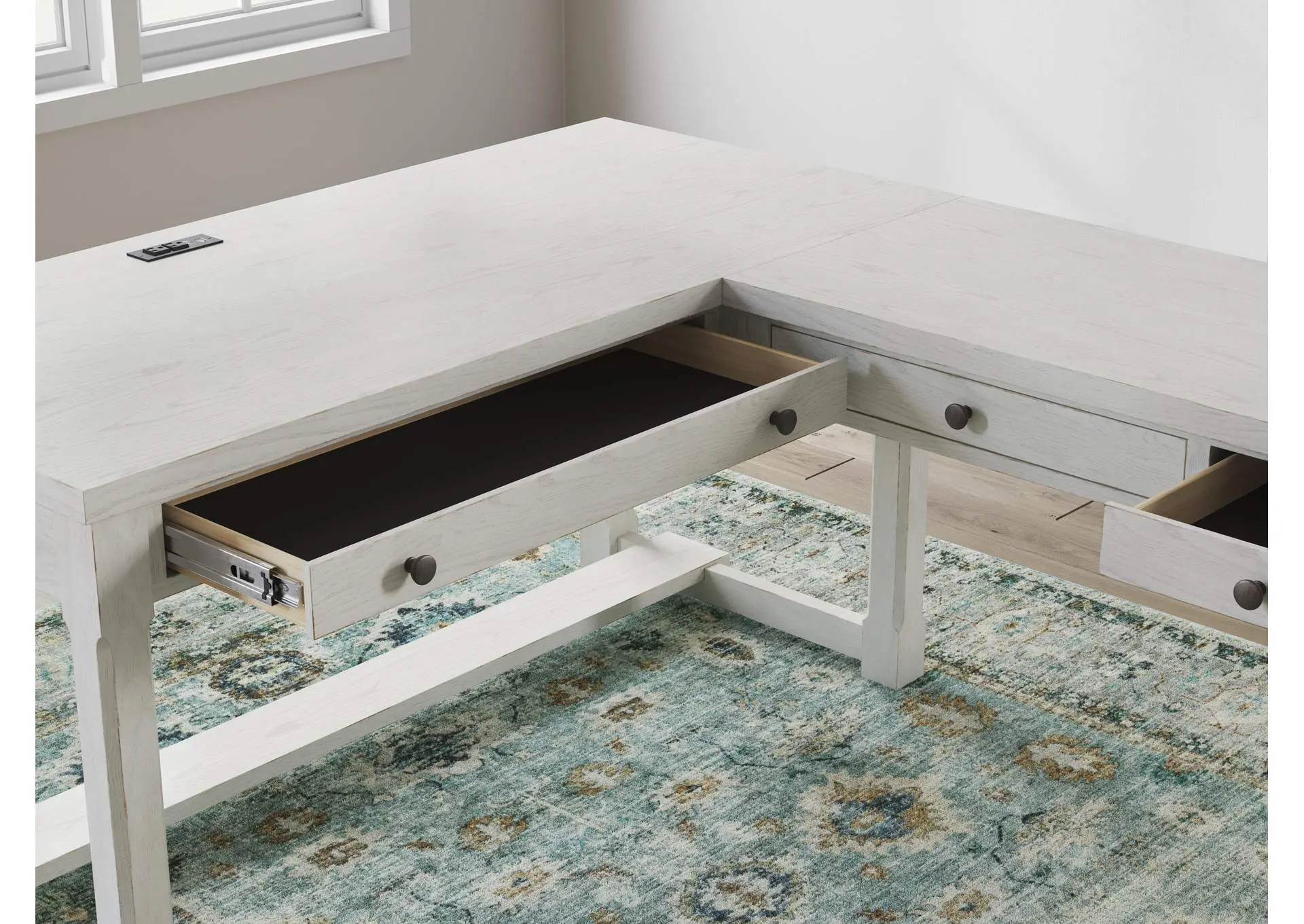 Robbinsdale L-Shaped Home Office Desk — view 8