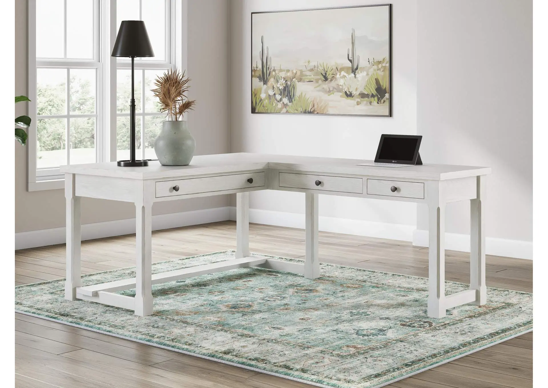 Robbinsdale L-Shaped Home Office Desk — view 2
