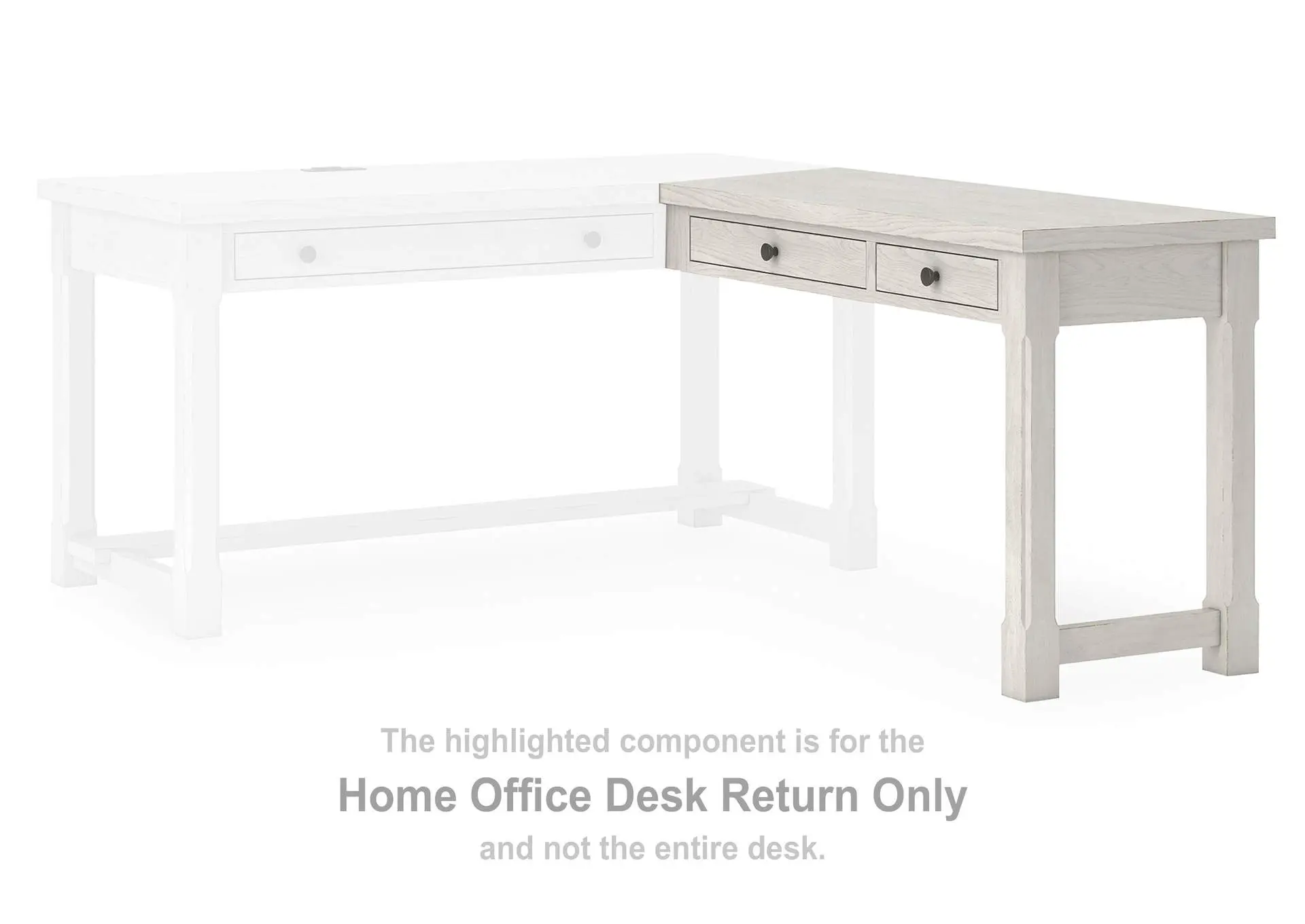 Robbinsdale L-Shaped Home Office Desk — view 10