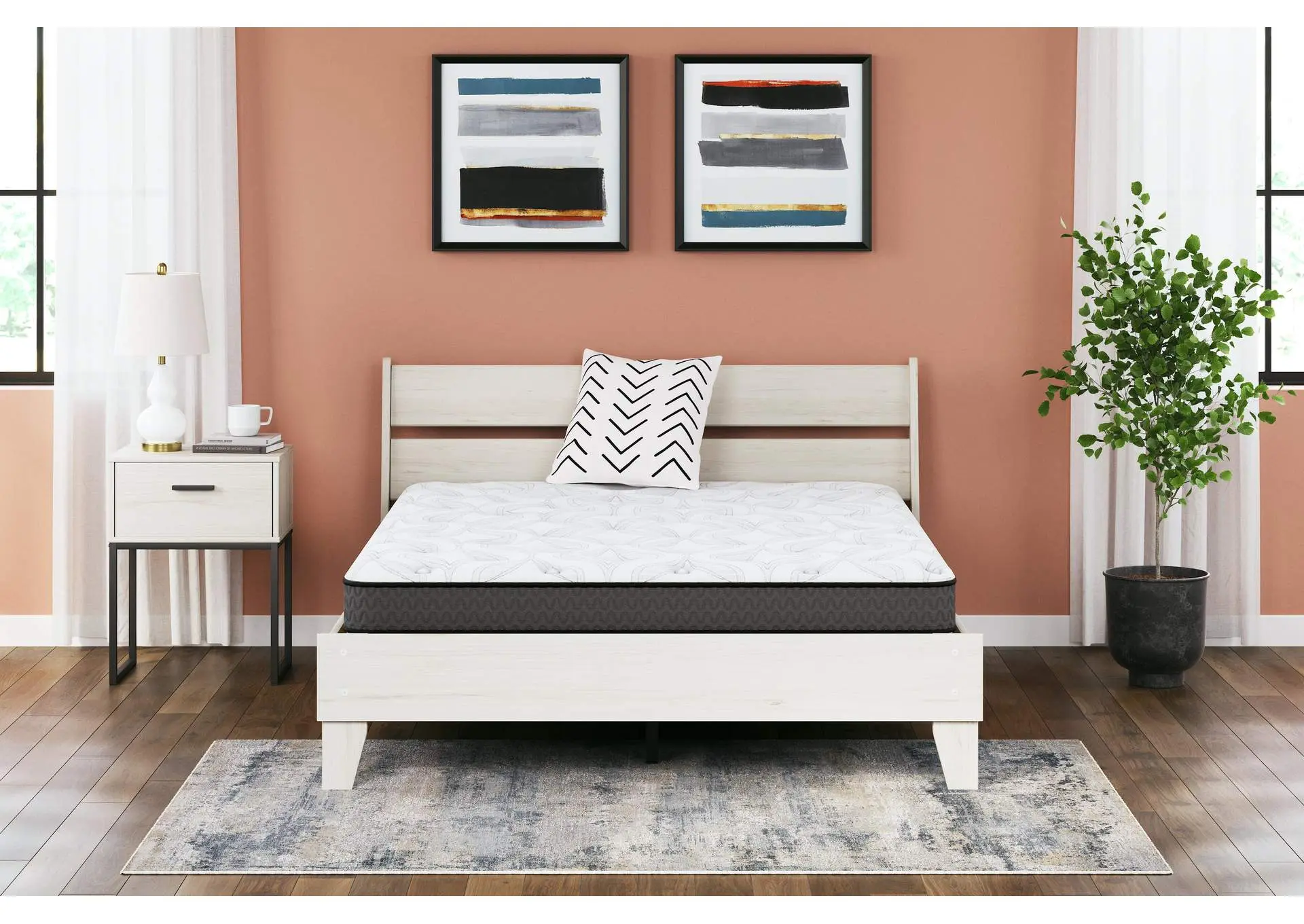 8 Inch Bonnell Hybrid Twin Mattress — view 6