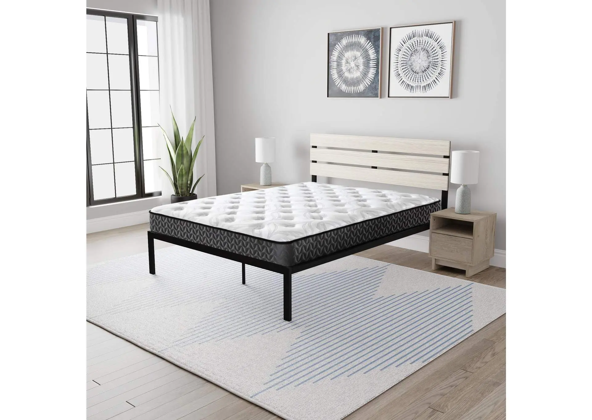 8 Inch Bonnell Hybrid Twin Mattress — view 4