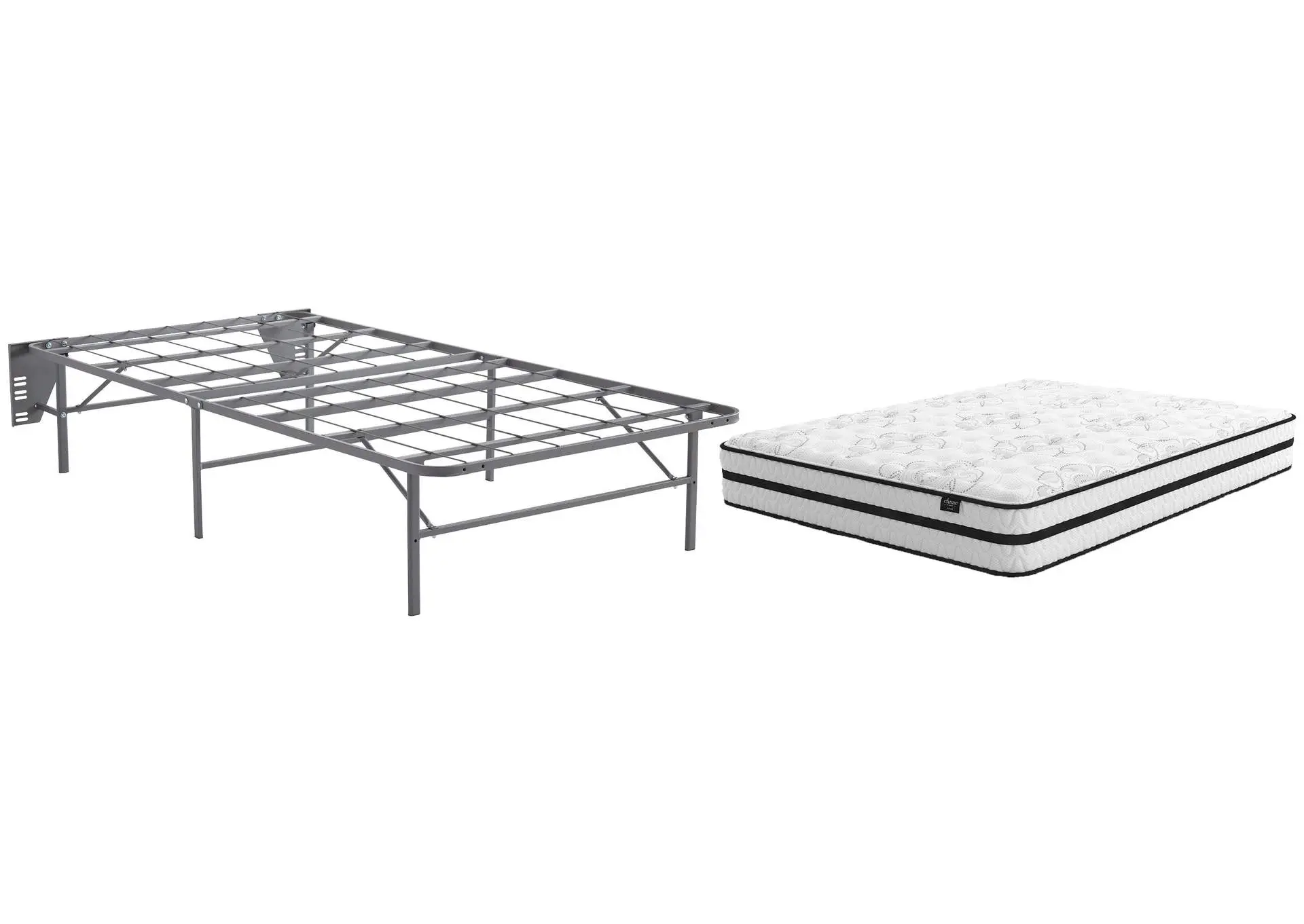 Chime 10 Inch Hybrid Twin Mattress with Foundation