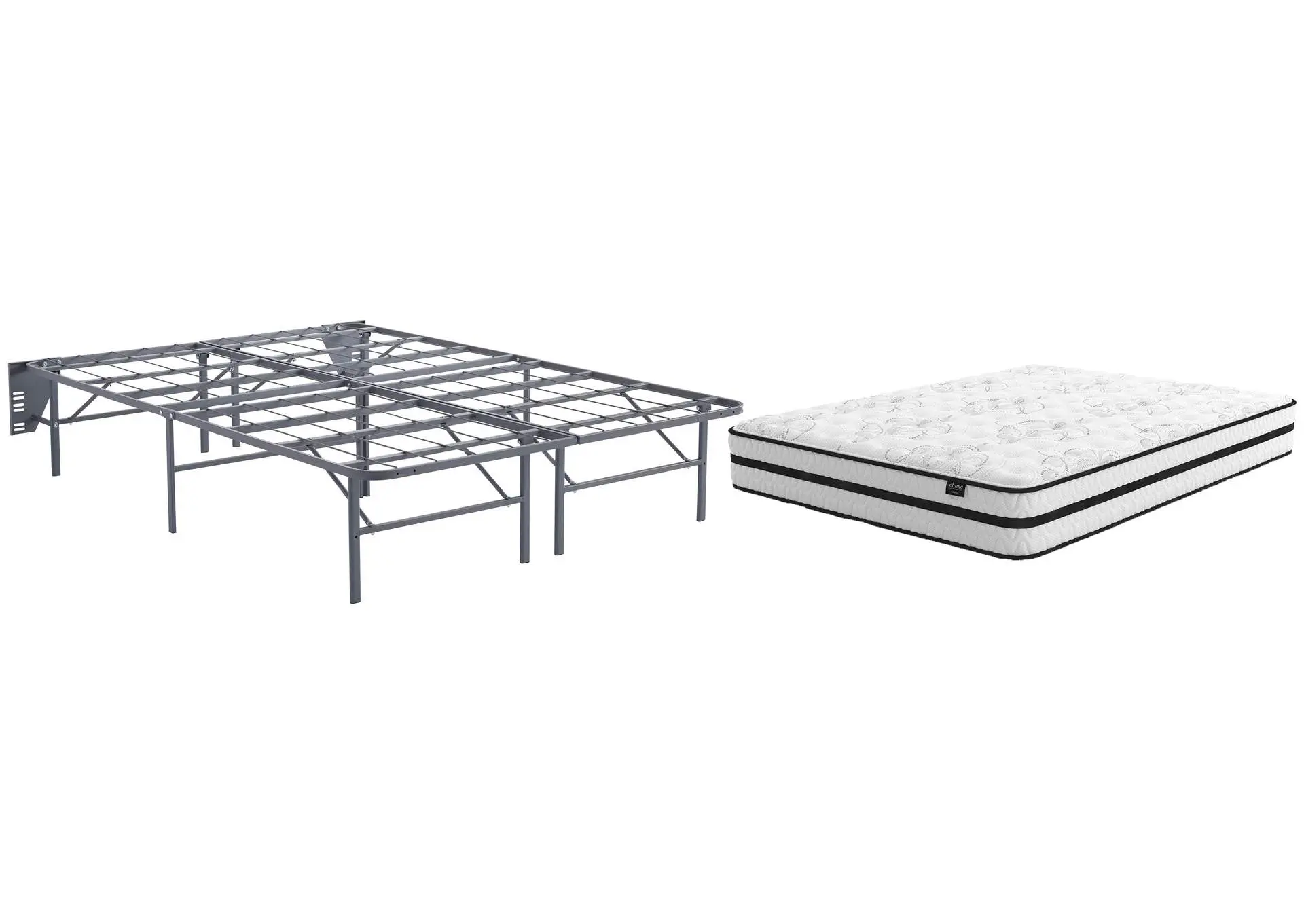 Chime 10 Inch Hybrid Full Mattress with Foundation