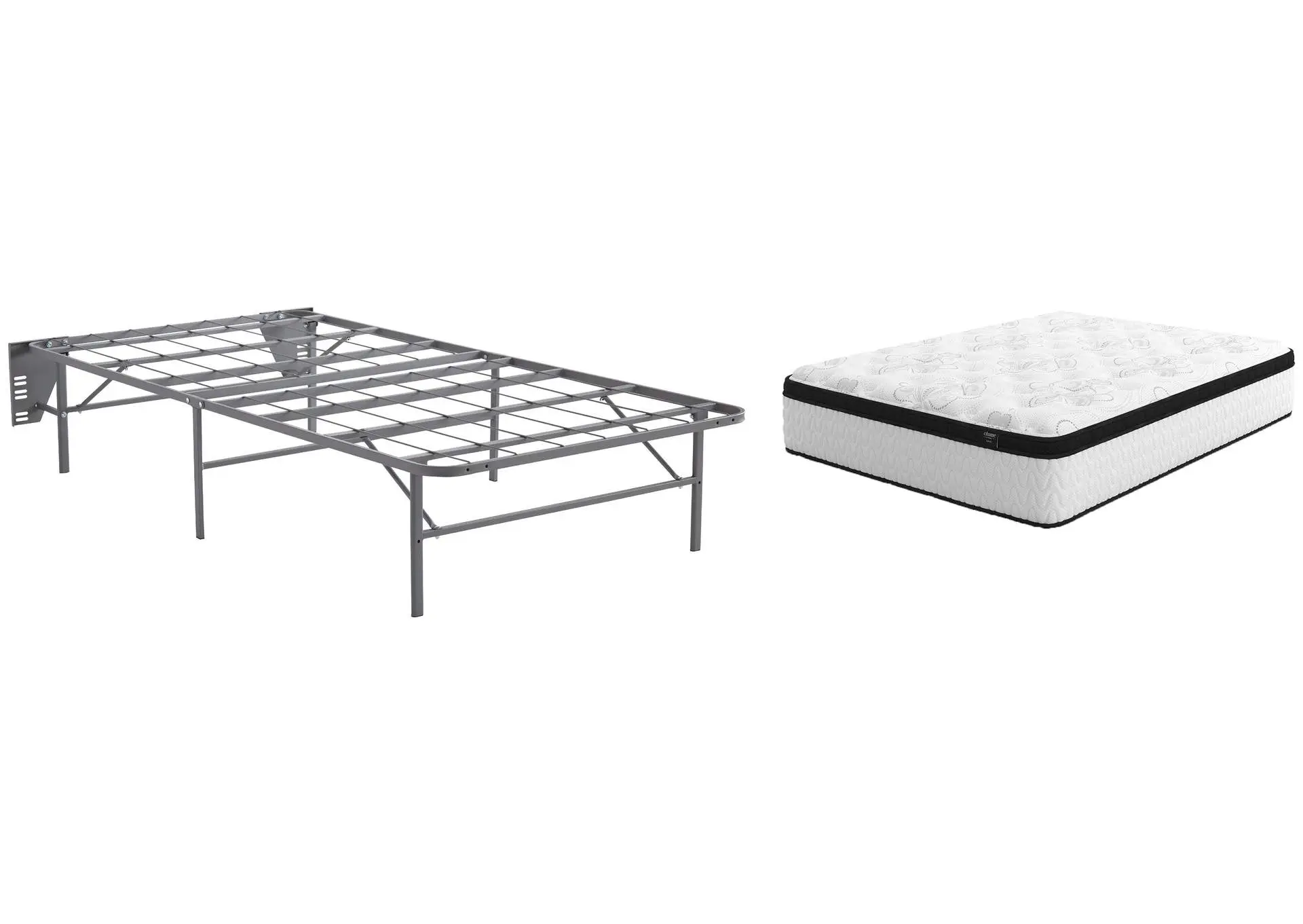 Chime 12 Inch Hybrid Twin Mattress with Foundation
