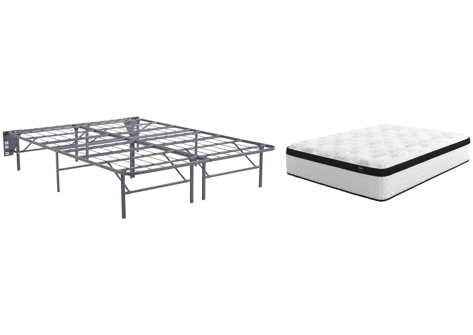 Chime 12 Inch Hybrid Queen Mattress with Foundation