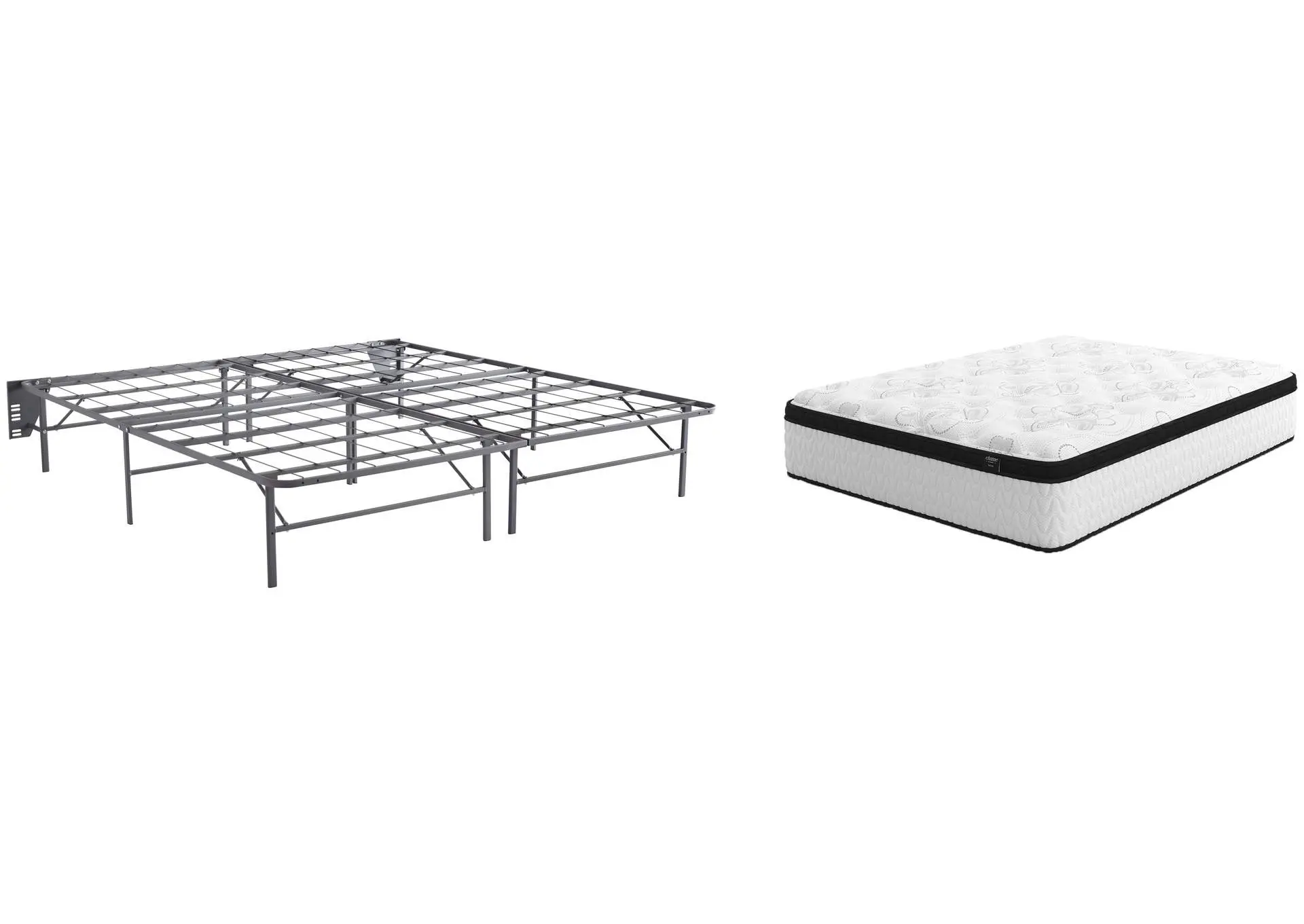 Chime 12 Inch Hybrid King Mattress with Foundation
