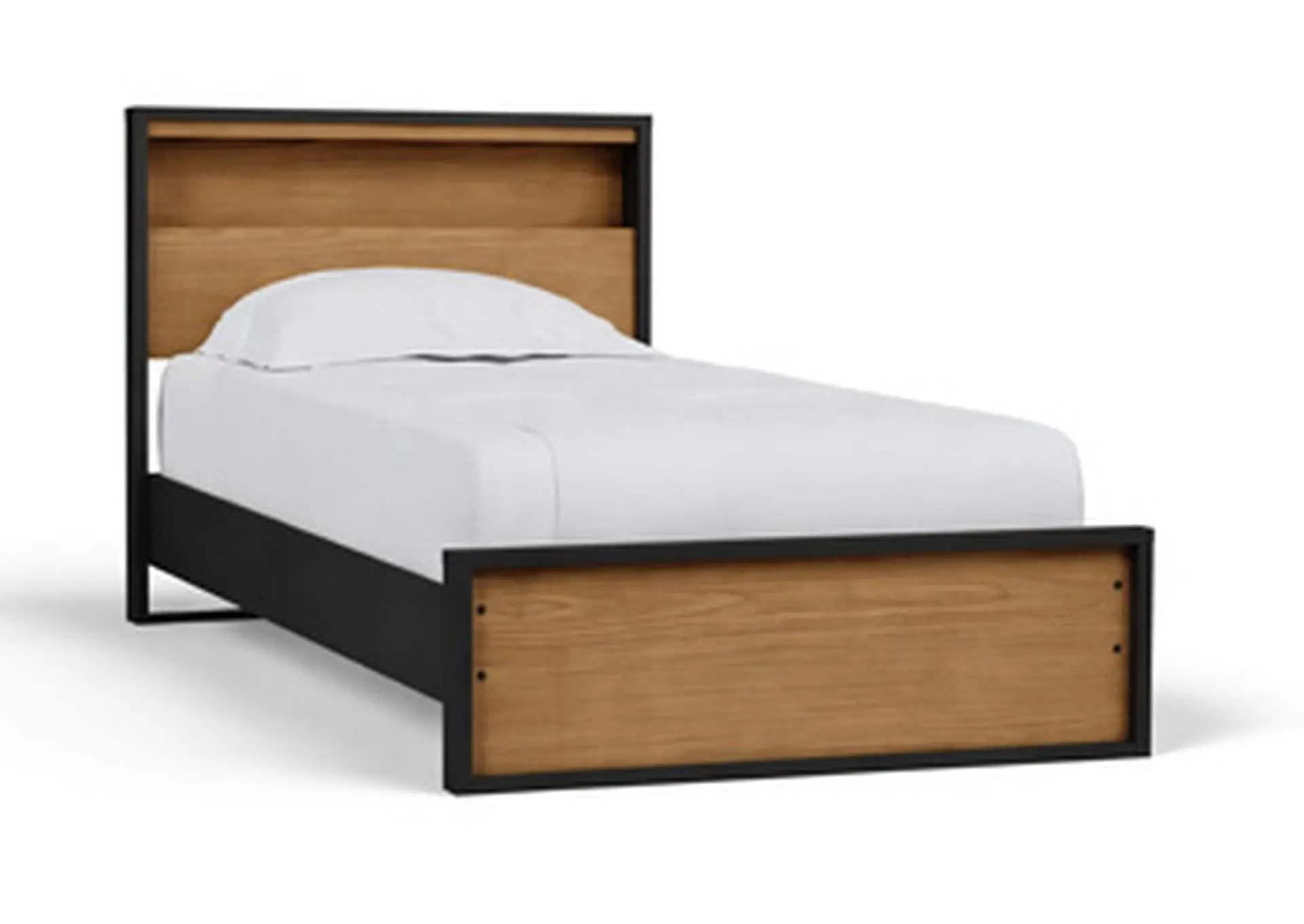 Kozmour Twin Bookcase Complete Bed Frame