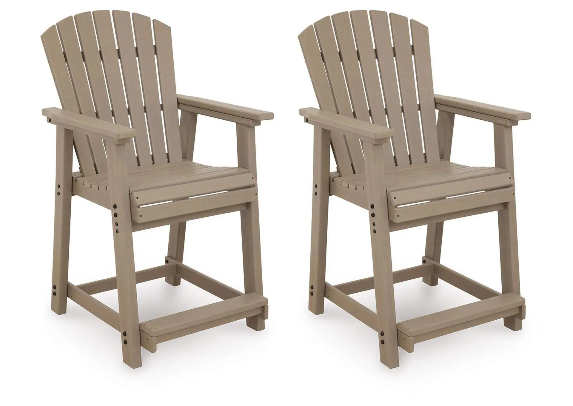 Seacliff Beach Outdoor Counter Height Bar Stool (Set of 2)