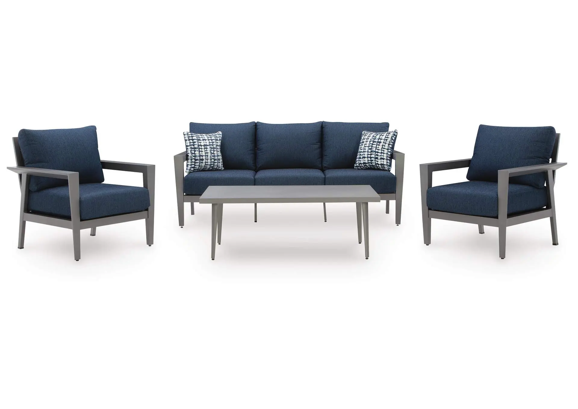 Gali Outdoor Sofa/Chairs/Table Set (Set of 4)