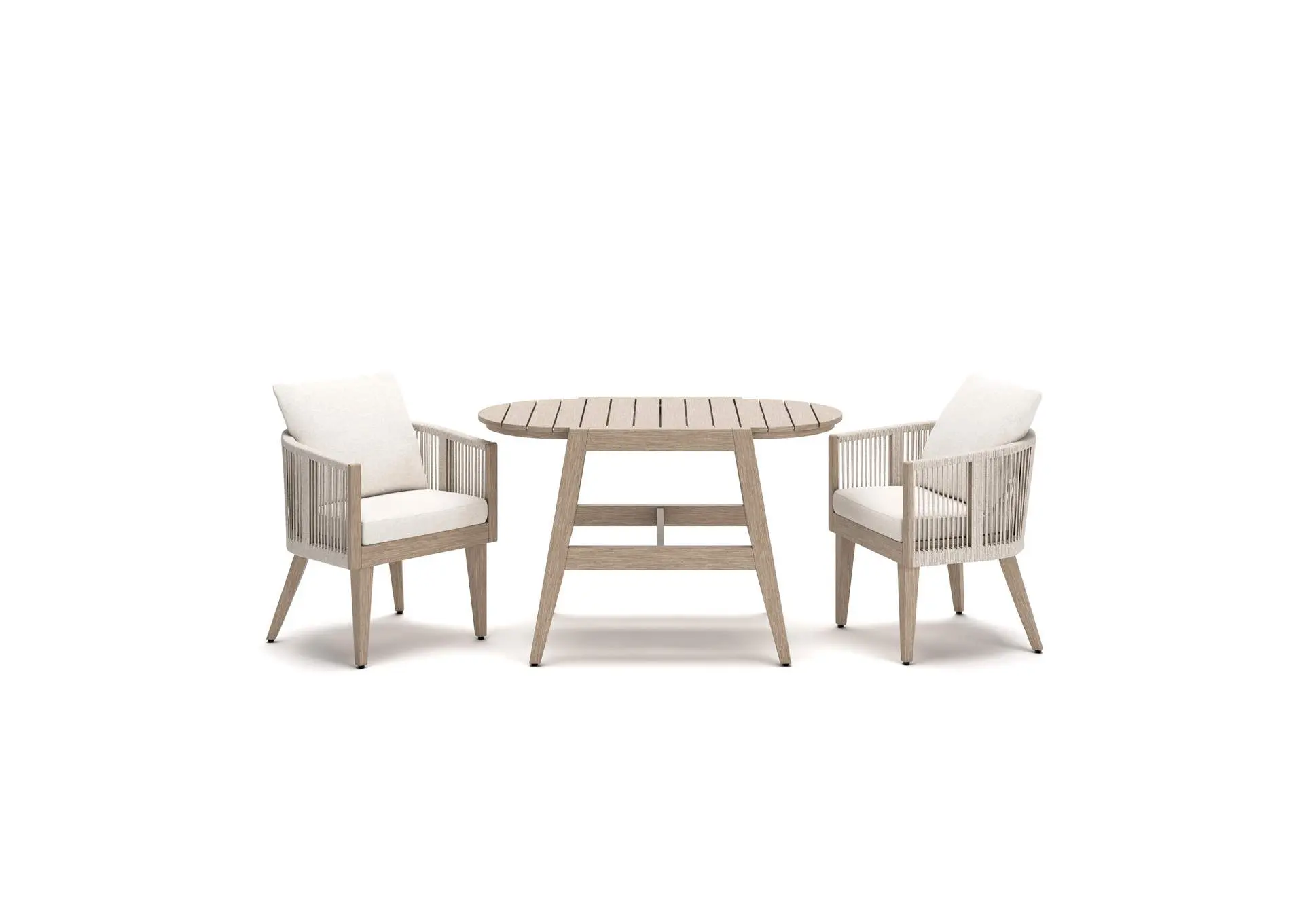 Ivory Vine Outdoor Table/Chairs (Set of 3)