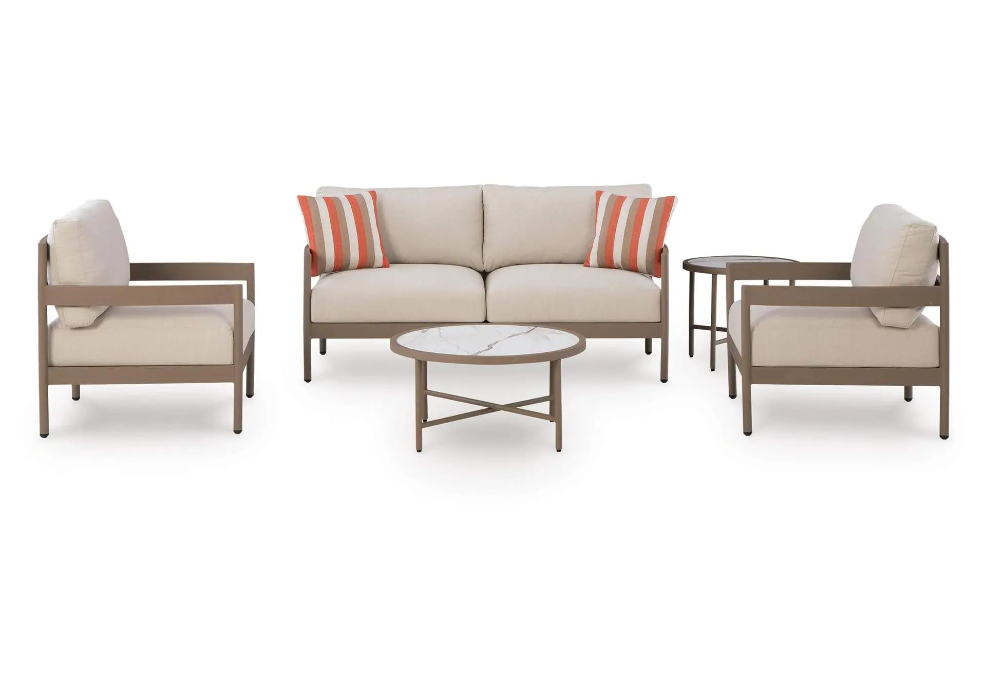 Bluff Trail Outdoor Love/Chairs/Tables Set (Set of 5)
