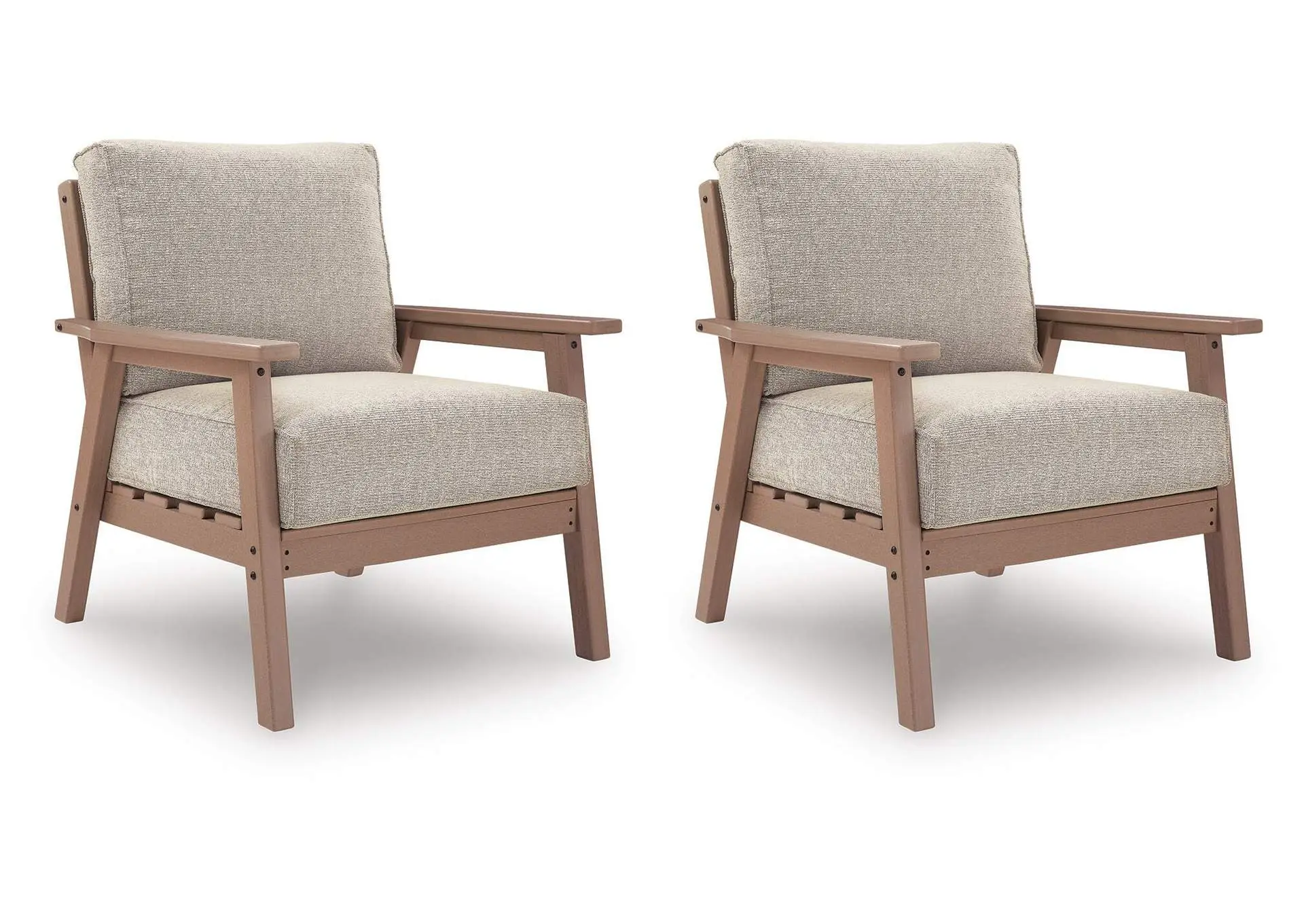 Grover Beach Outdoor Lounge Chair with Cushion (Set of 2)