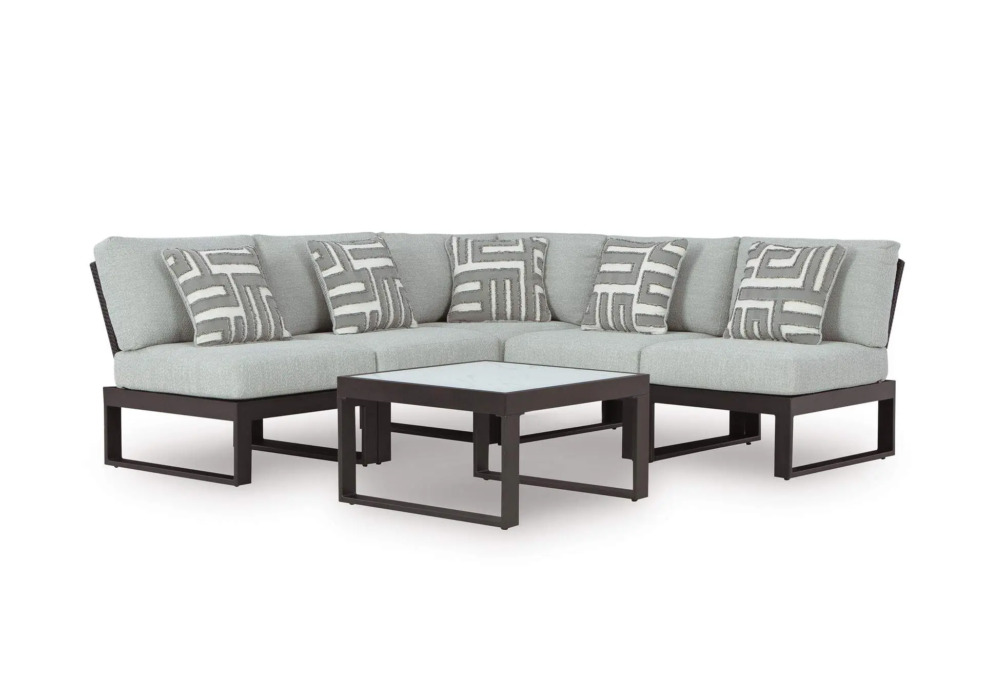 Beachloft 5-Piece Outdoor Sectional with Coffee Table