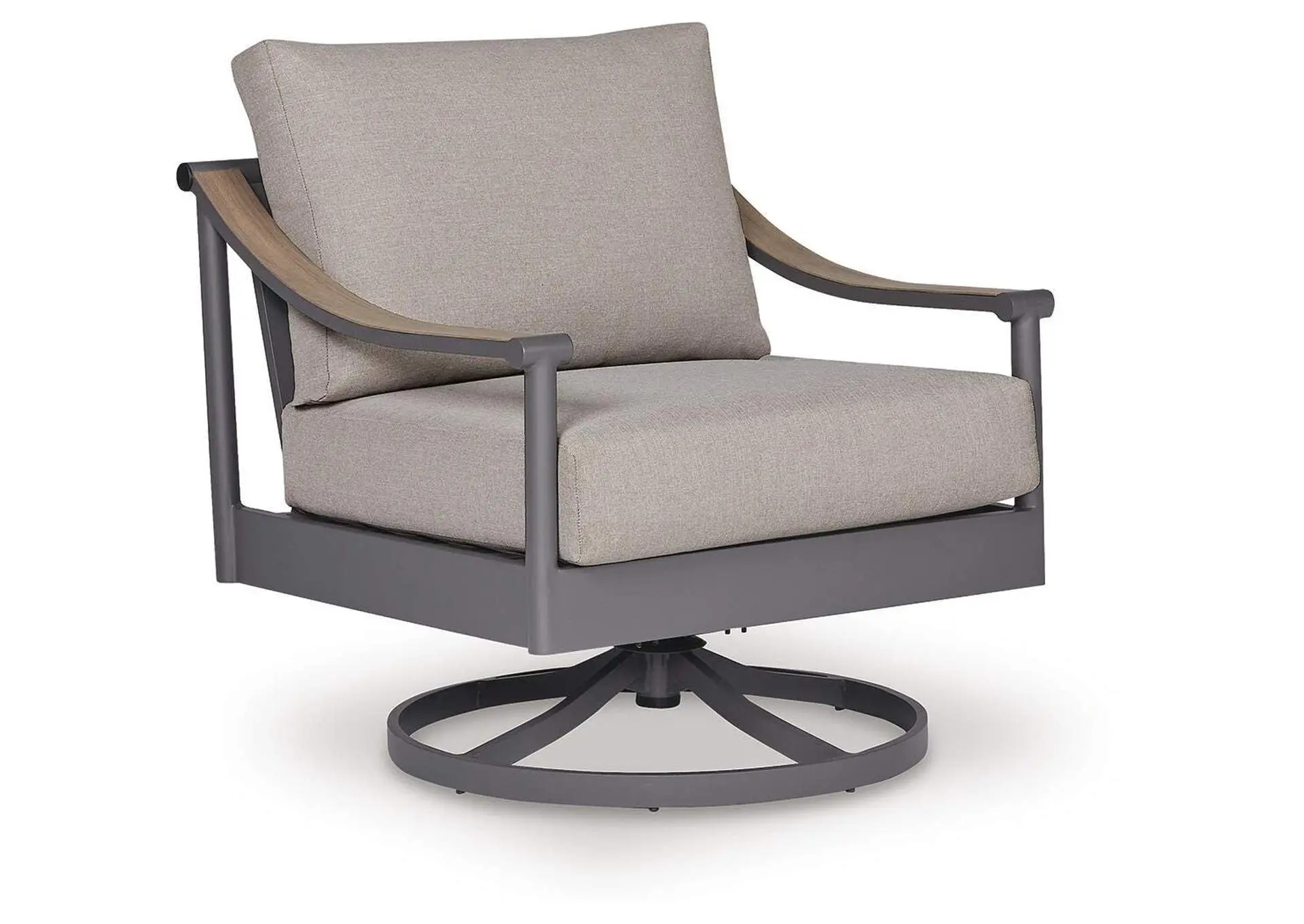 Ocean Beach Outdoor Swivel Lounge with Cushion