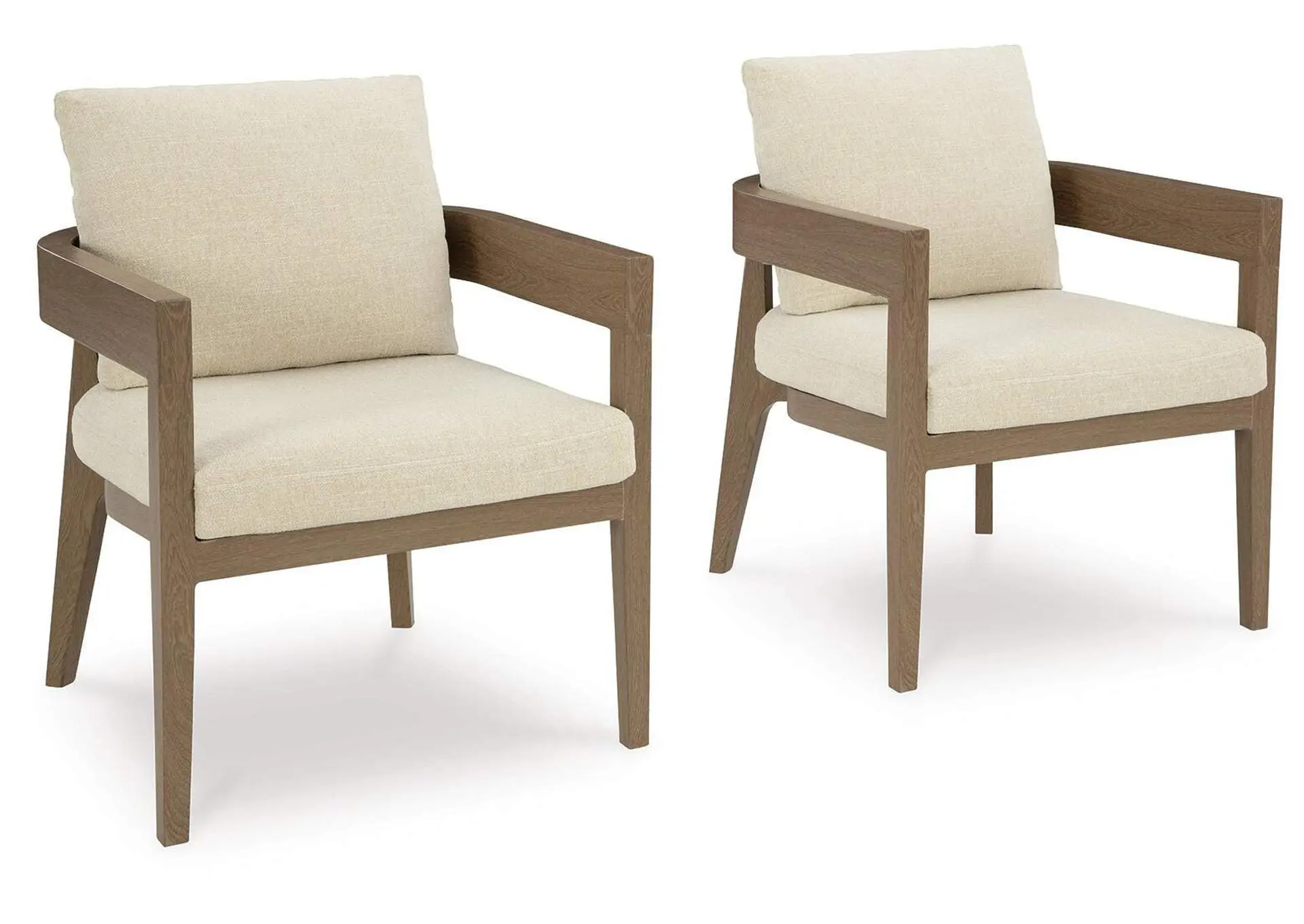 Serene Bay Outdoor Dining Arm Chair with Cushion (Set of 2)