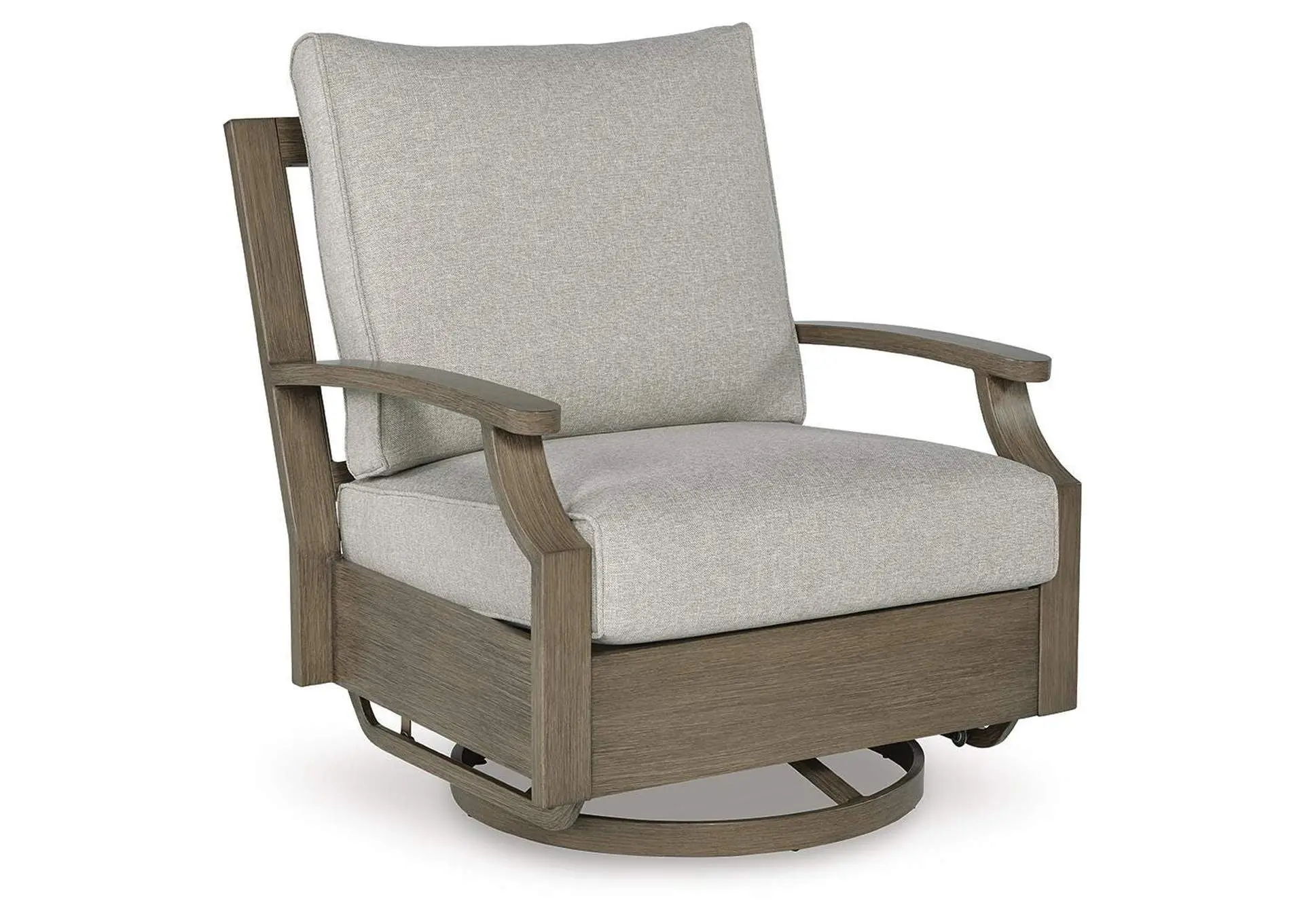 Rainier Ranch Outdoor Swivel Glider Chair with Cushion