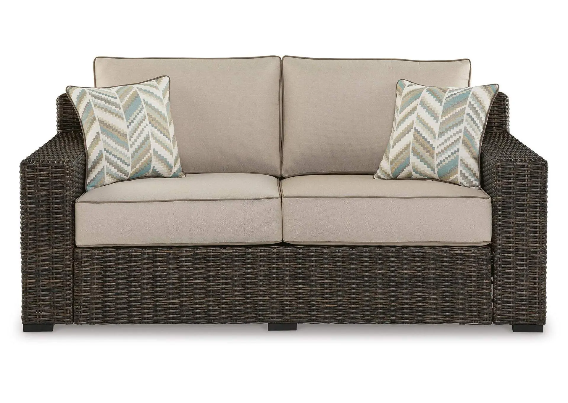 Coastline Bay Outdoor Loveseat with Cushion