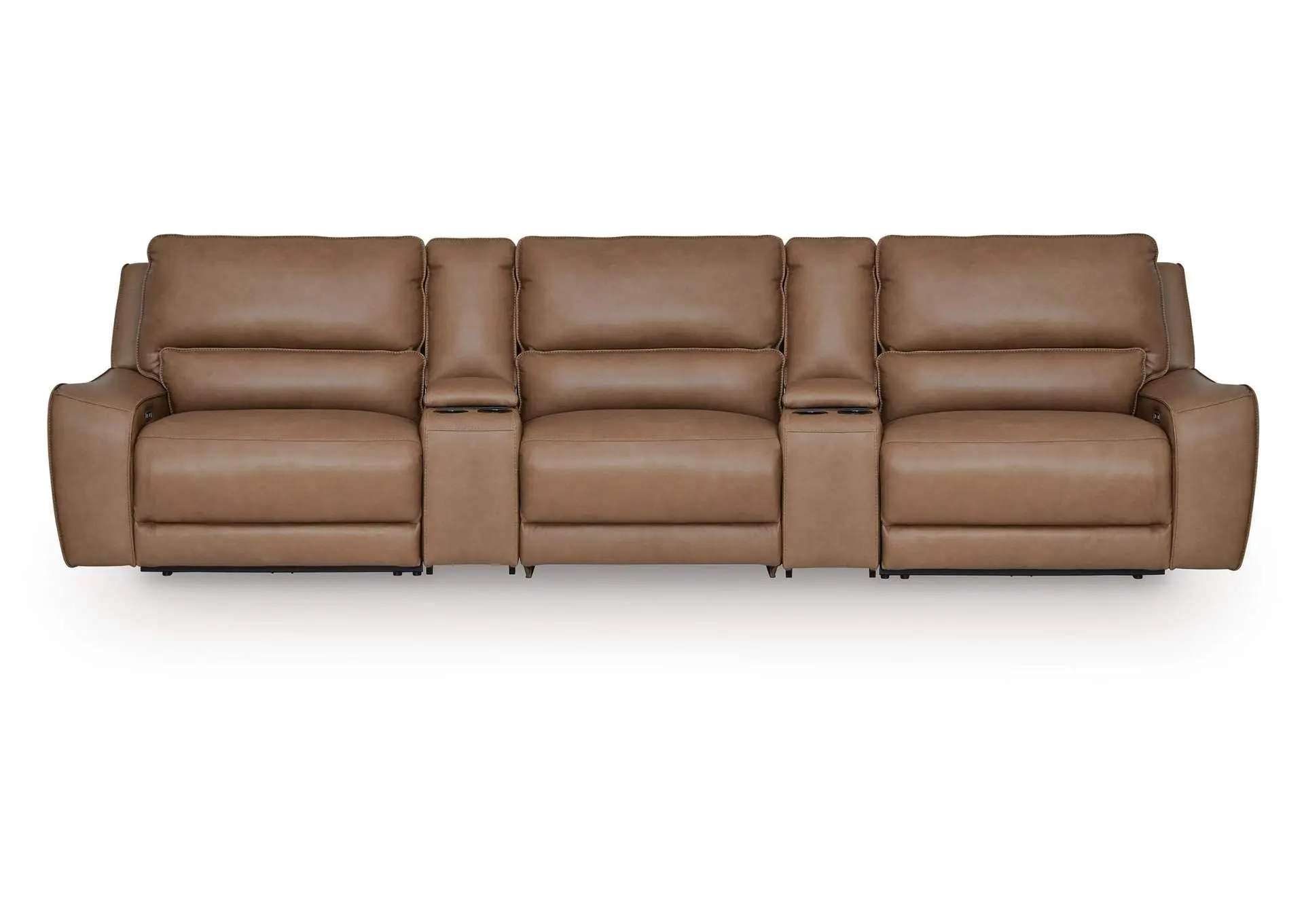 DeepWakes 5-Piece Reclining Sectional with Storage Consoles