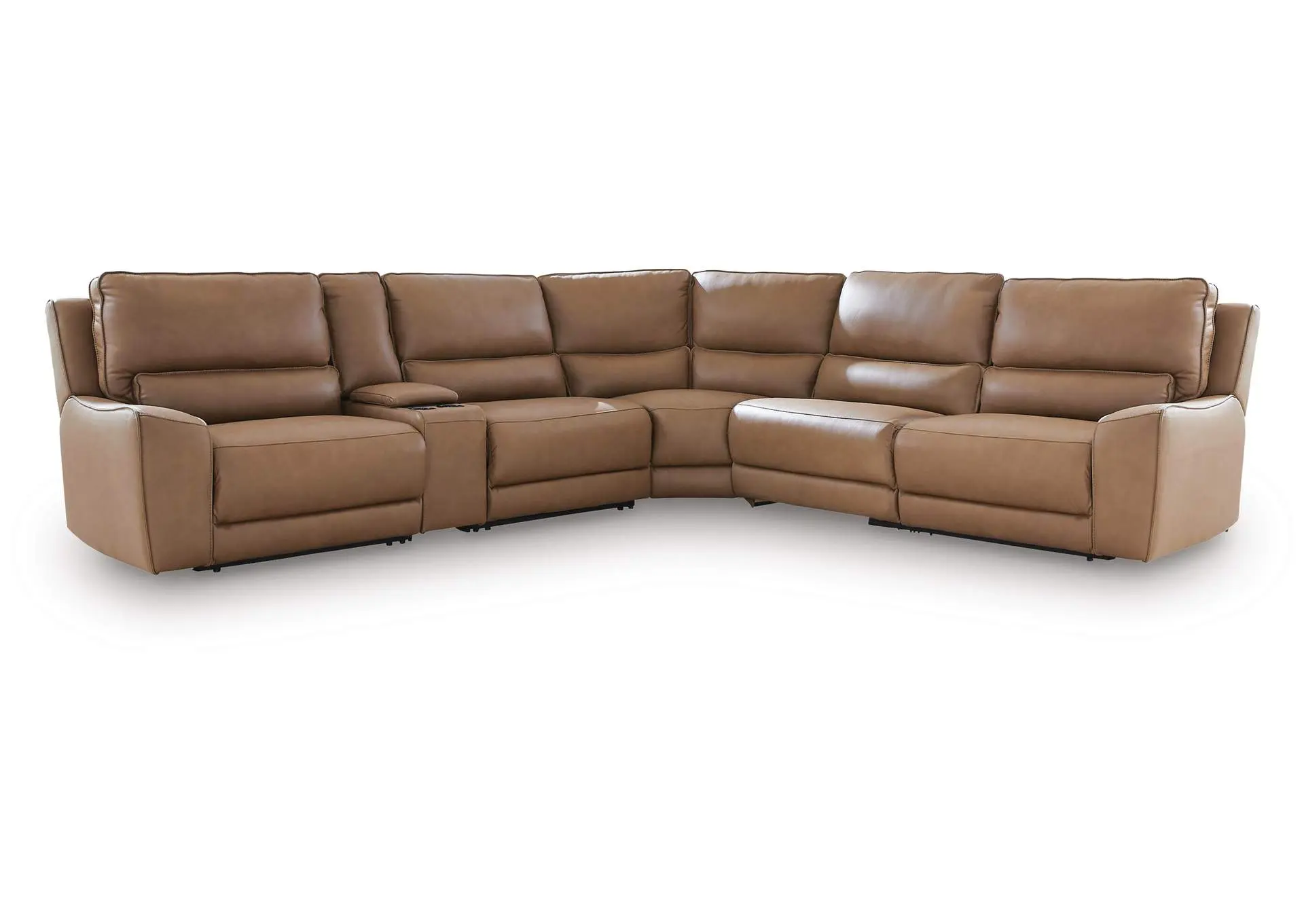 DeepWakes 6-Piece Reclining Sectional with Storage Console