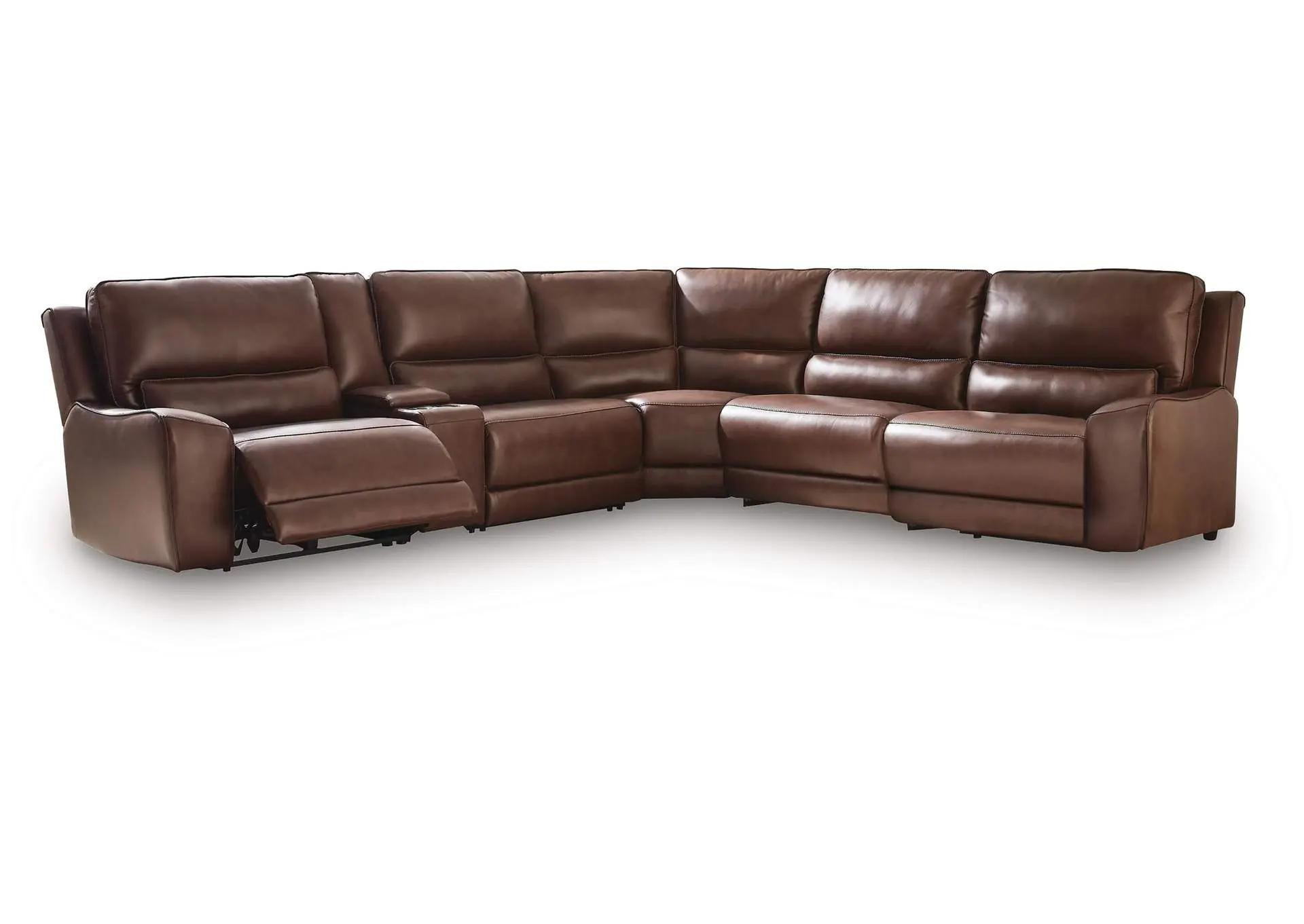 DeepWakes 6-Piece Reclining Sectional with Storage Console