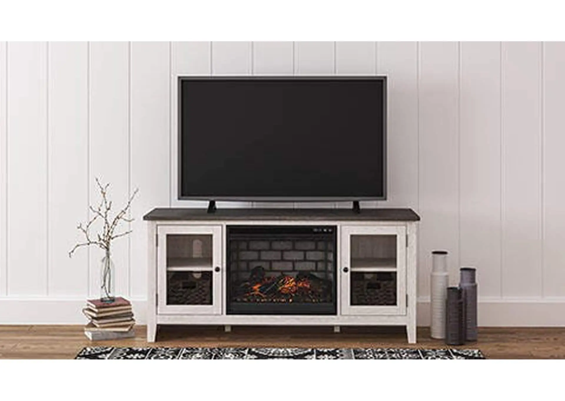Dorrinson 60" TV Stand with Electric Fireplace — view 2