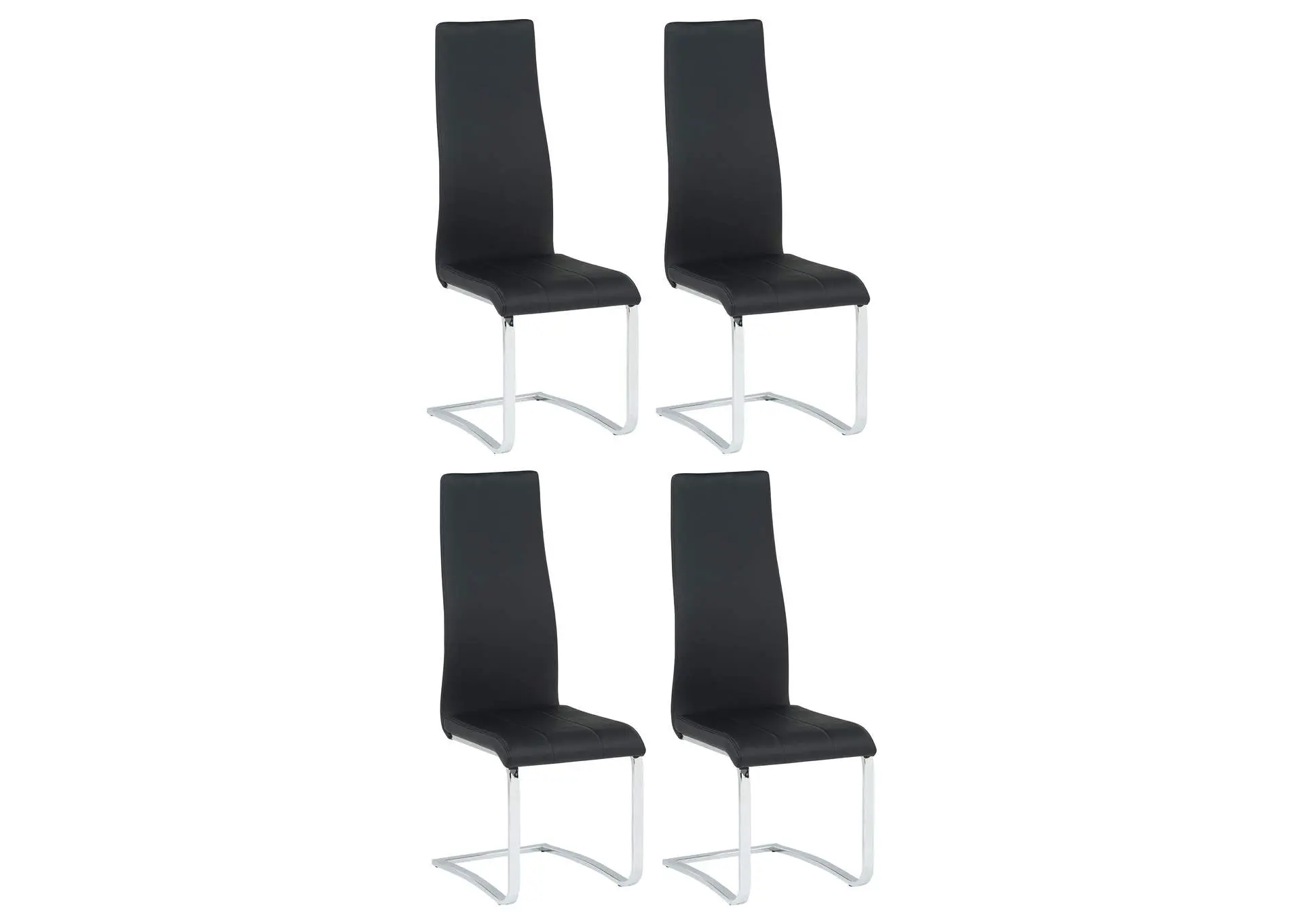 Montclair Upholstered Dining Side Chair Black (Set of 4)