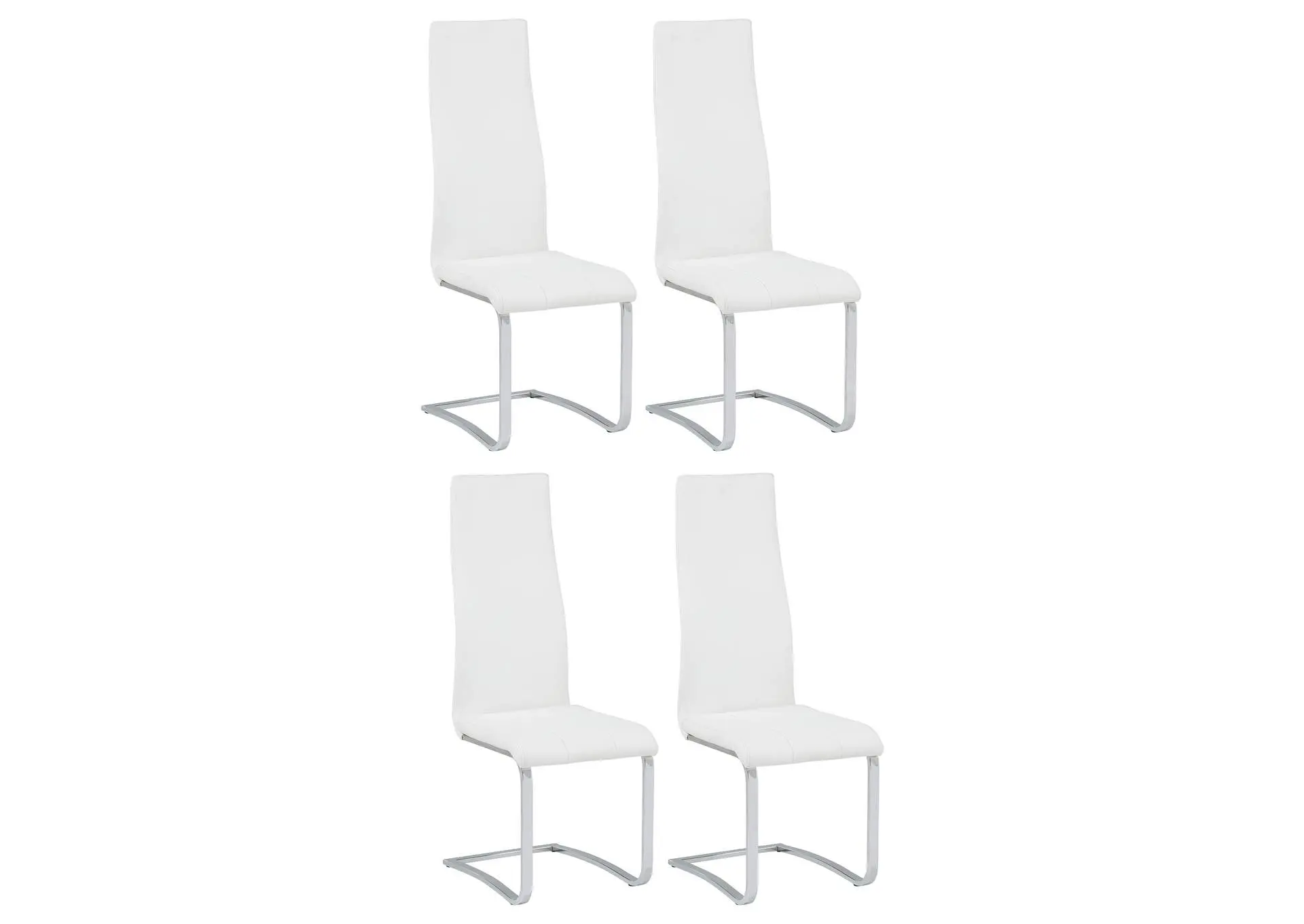 Montclair Upholstered Dining Side Chair White (Set of 4)